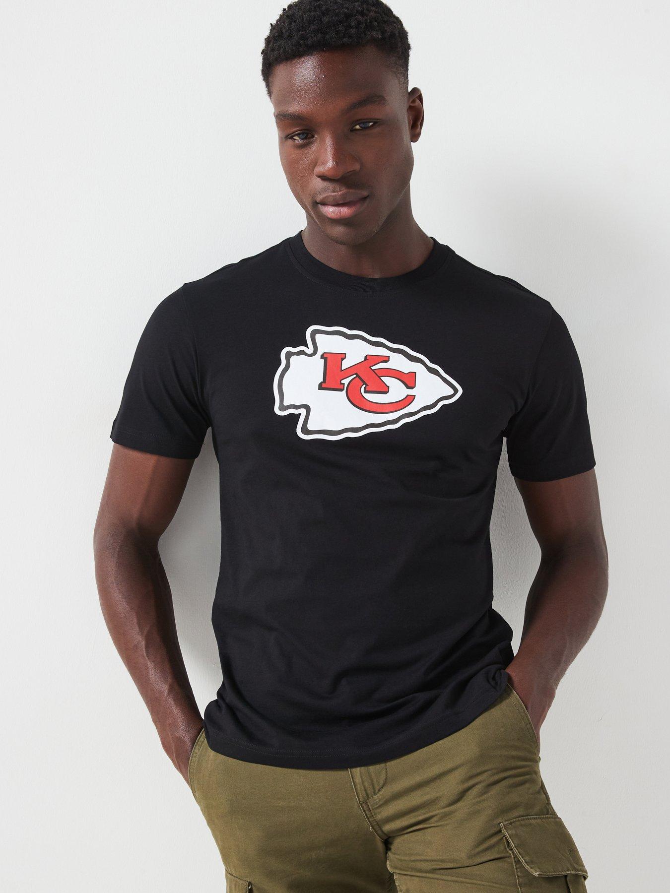 Men s Kansas City Chiefs Primary Logo Graphic T Shirt Black