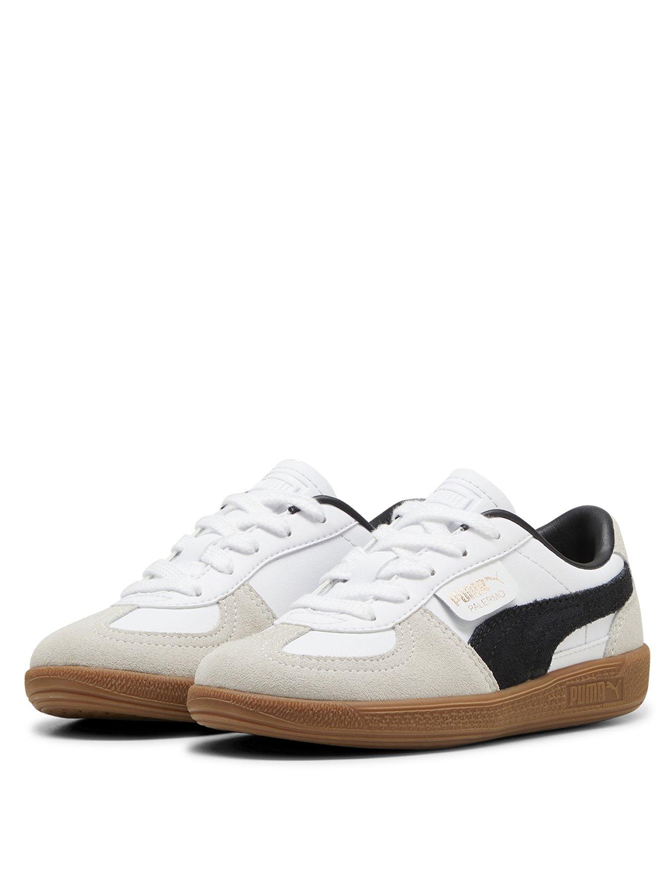 Image 2 of 6 of Puma Kid's Palermo Trainers - White/Grey