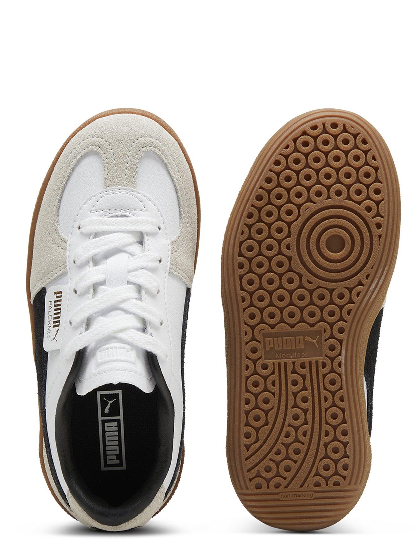 Image 4 of 6 of Puma Kid's Palermo Trainers - White/Grey