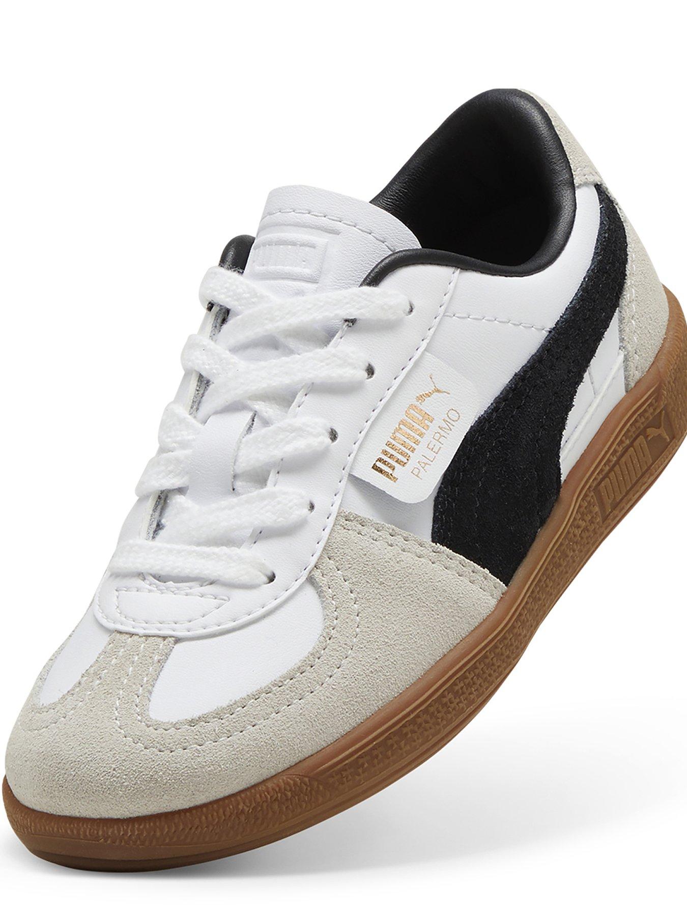 Image 5 of 6 of Puma Kid's Palermo Trainers - White/Grey