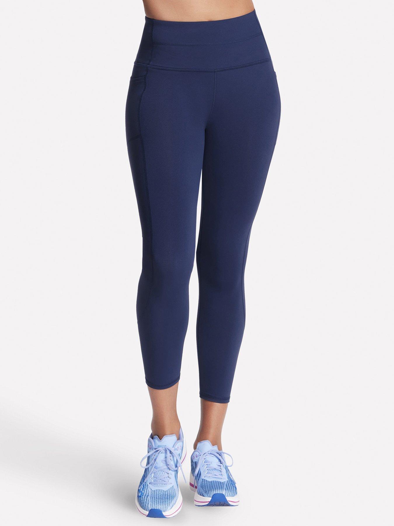 Image 4 of 4 of Skechers Women's High Waisted 7/8 Legging Knit - Blue Iris