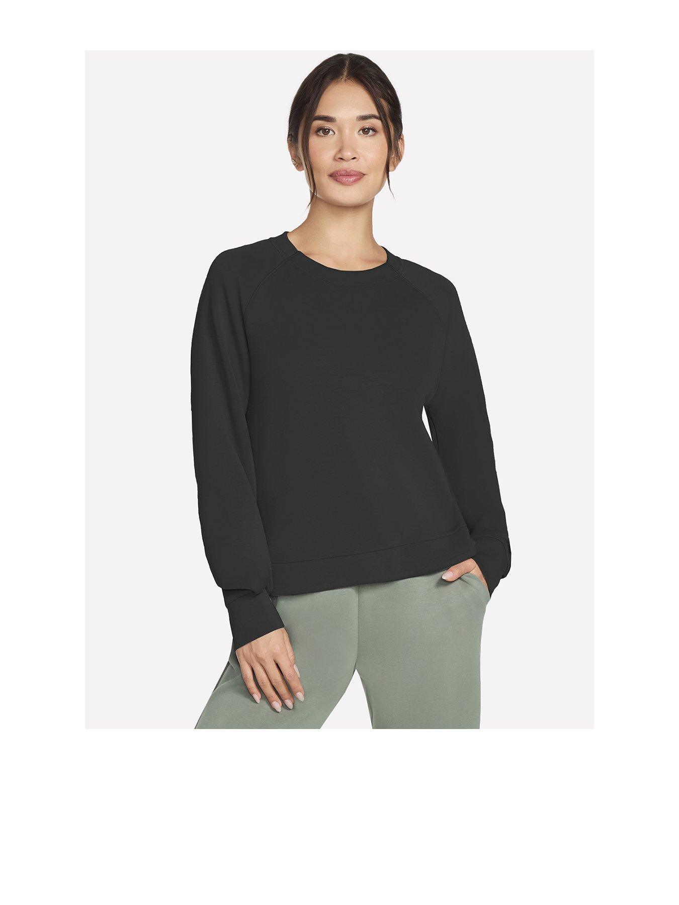 skechers-skechluxe-elevate-crewneck-blackfront