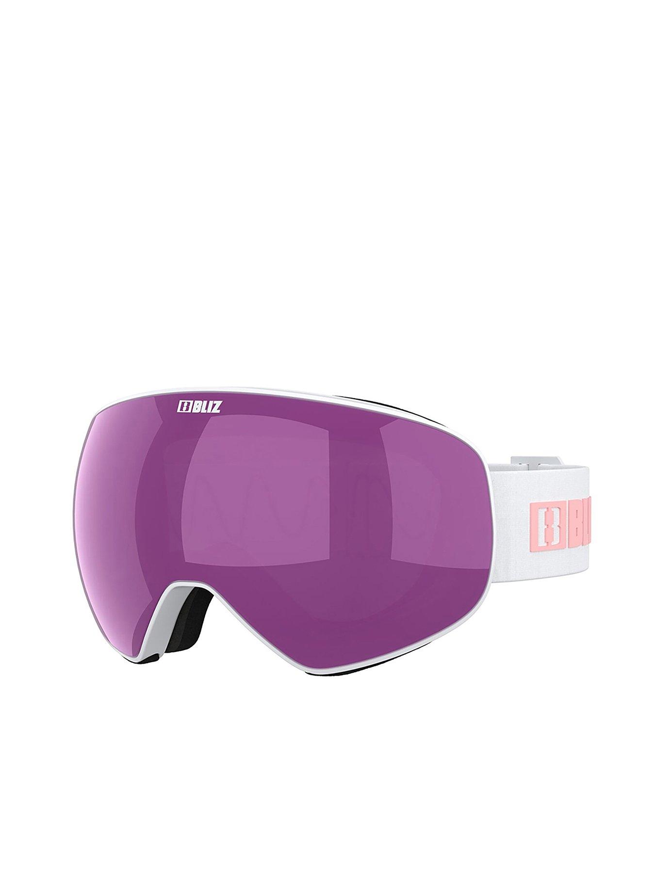 undefined Women's Floz Ski Goggles - Matte White/Brown/Pink Lens