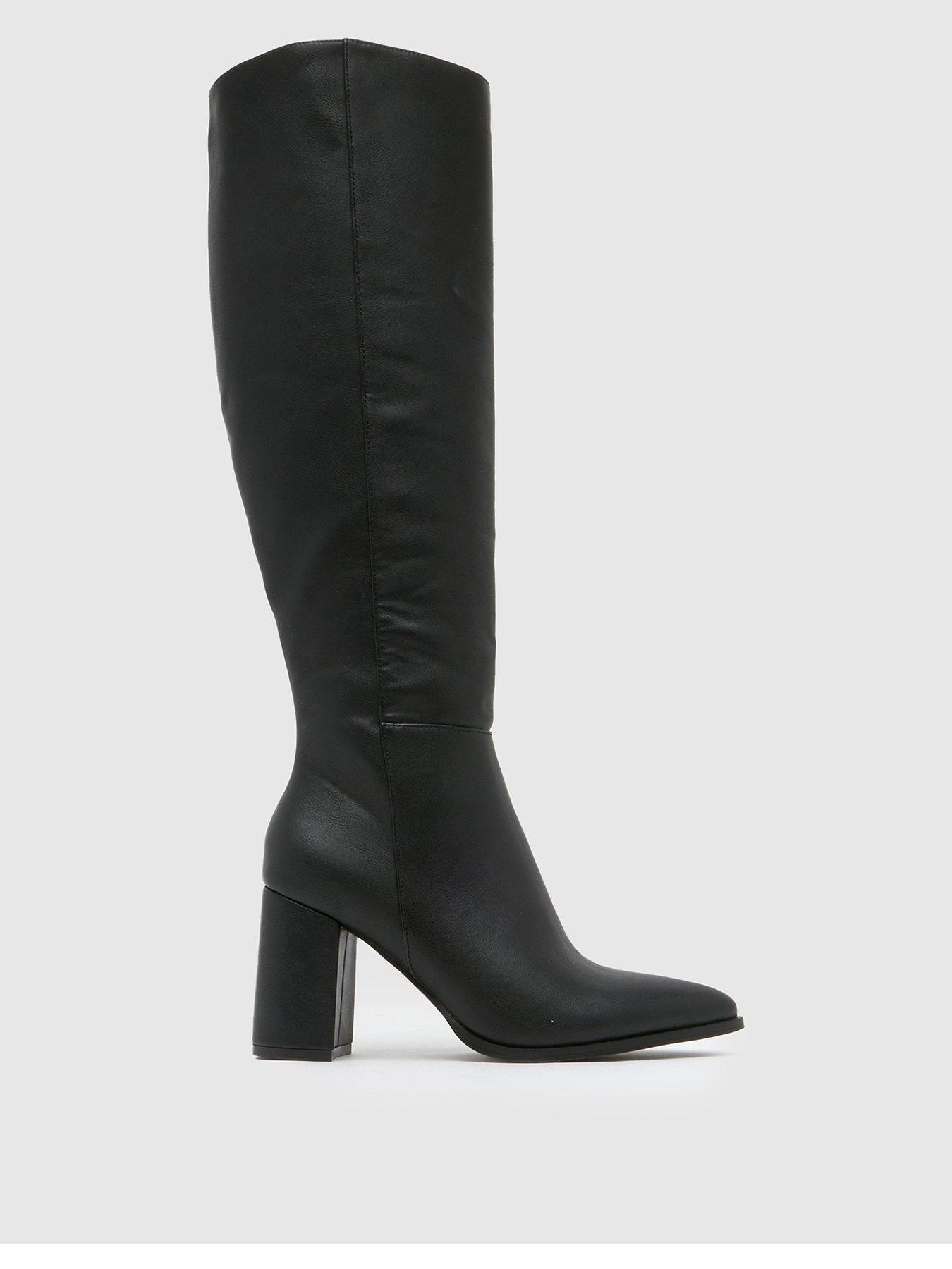 Image 1 of 4 of Schuh Diya Knee High Boot - Black