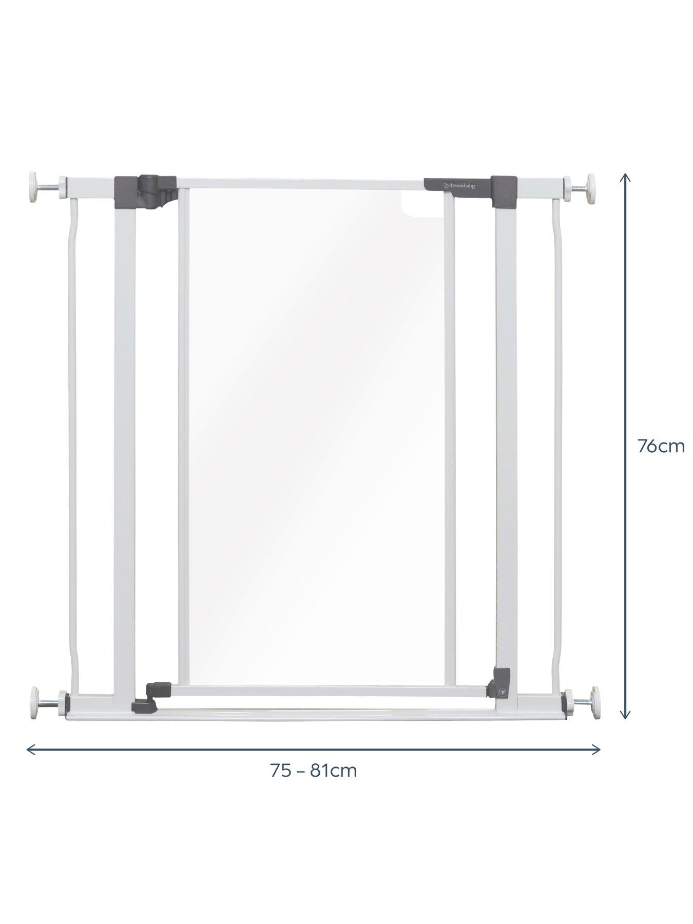 dreambaby-peek-a-boo-clear-view-low-step-gate-75-81cm-whitefront