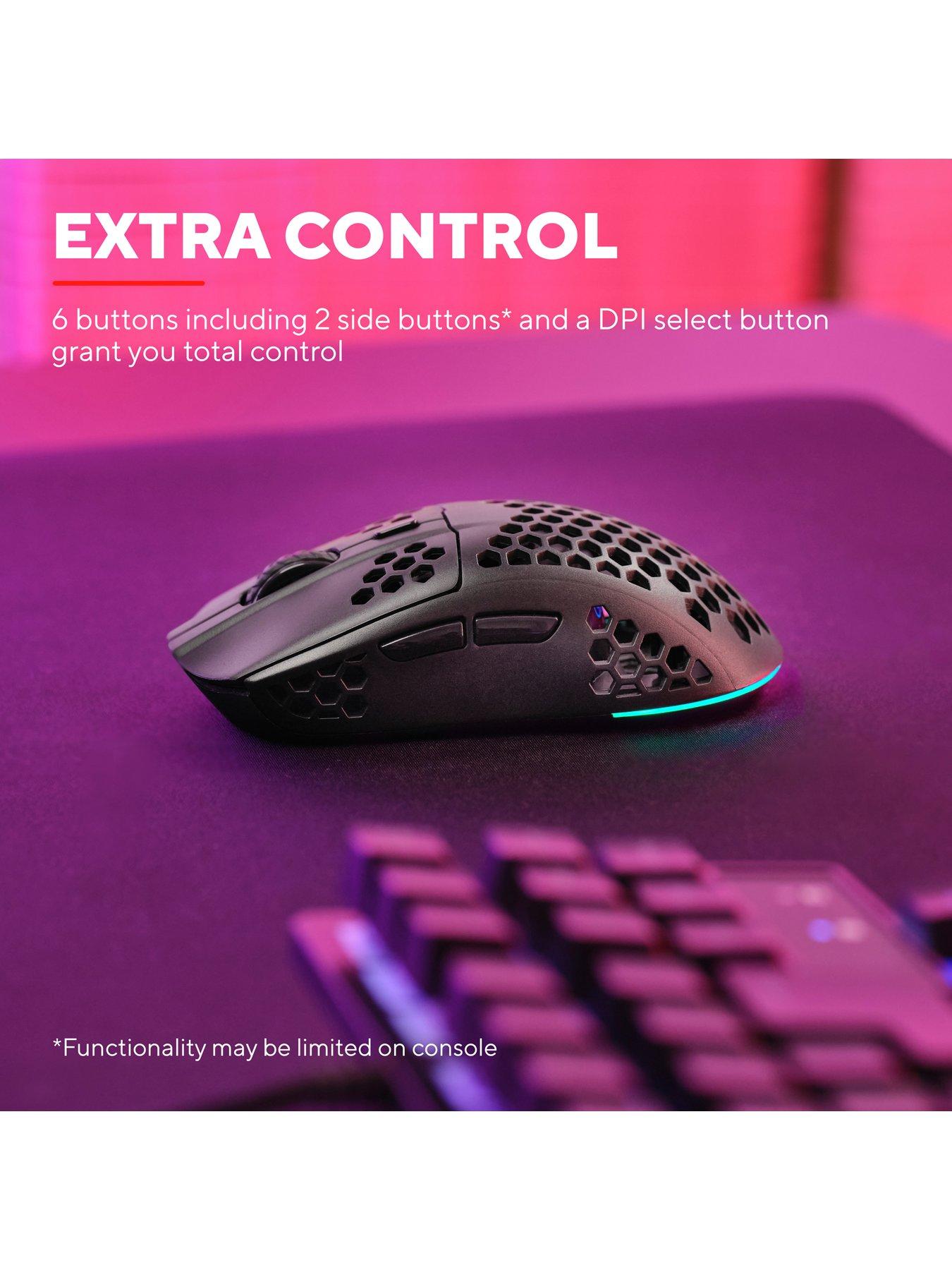 Image 6 of 7 of Trust GXT929 Helox Ultra-Lightweight Wireless RGB Black Gaming Mouse for PC, Laptop