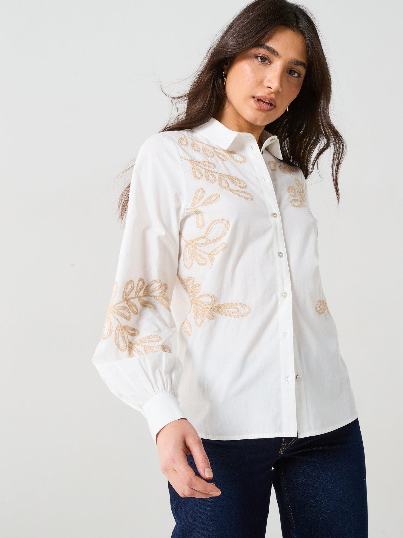 v-by-very-contrast-embroidered-cotton-shirt-cream