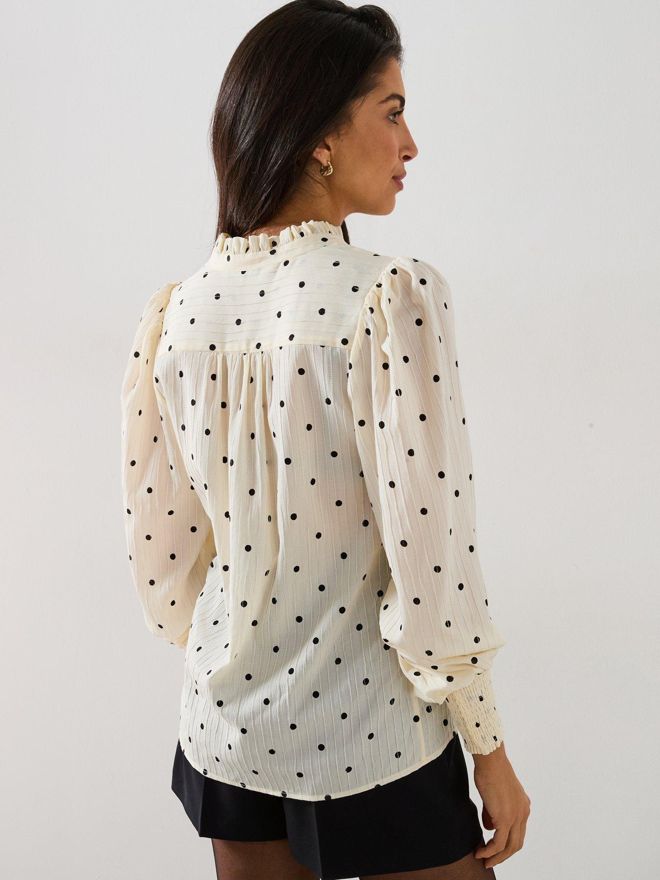 v-by-very-spot-crinkle-button-up-blouse-multistillFront