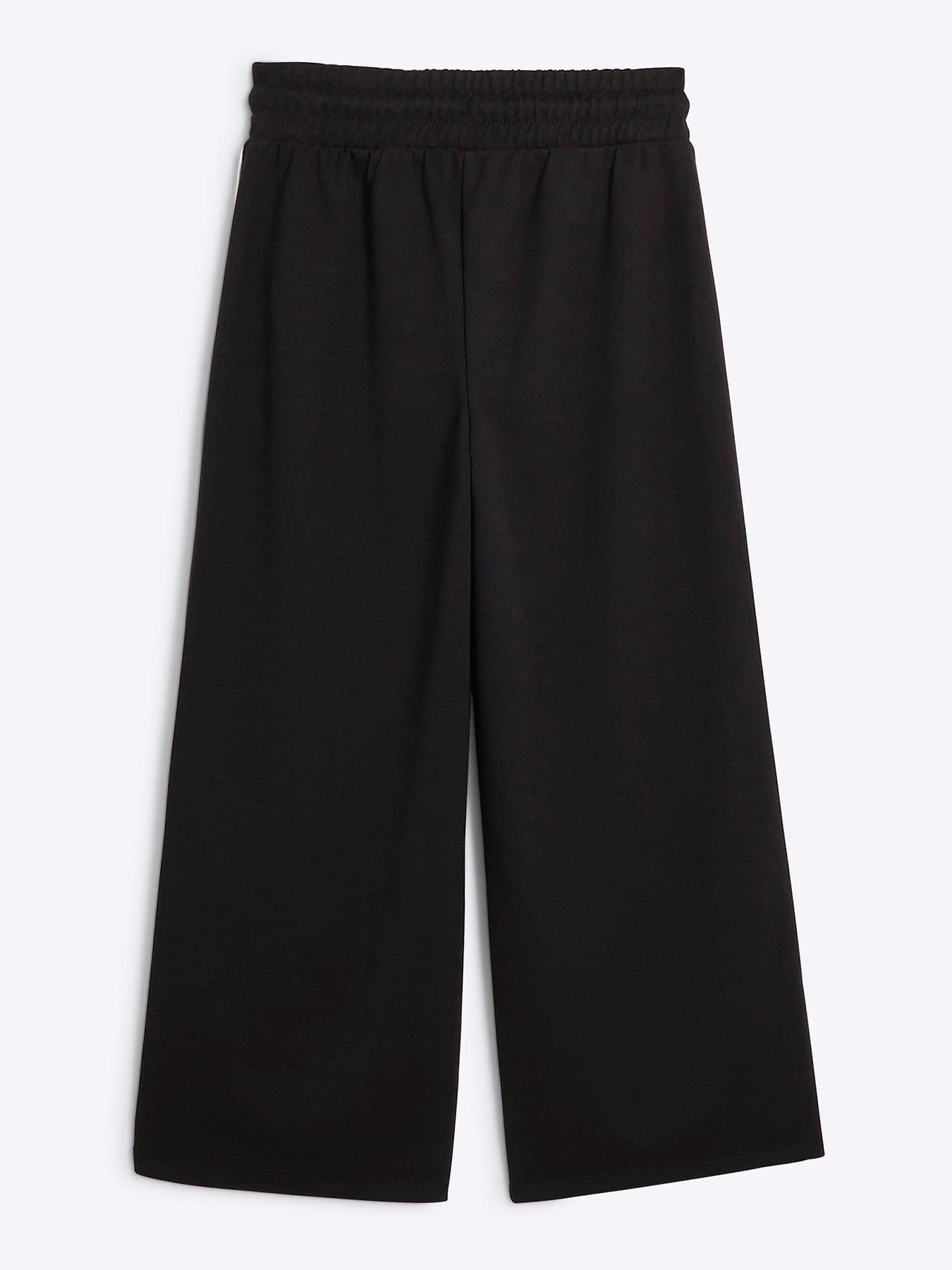 river-island-older-girl-seamed-wide-leg-joggers-blackback