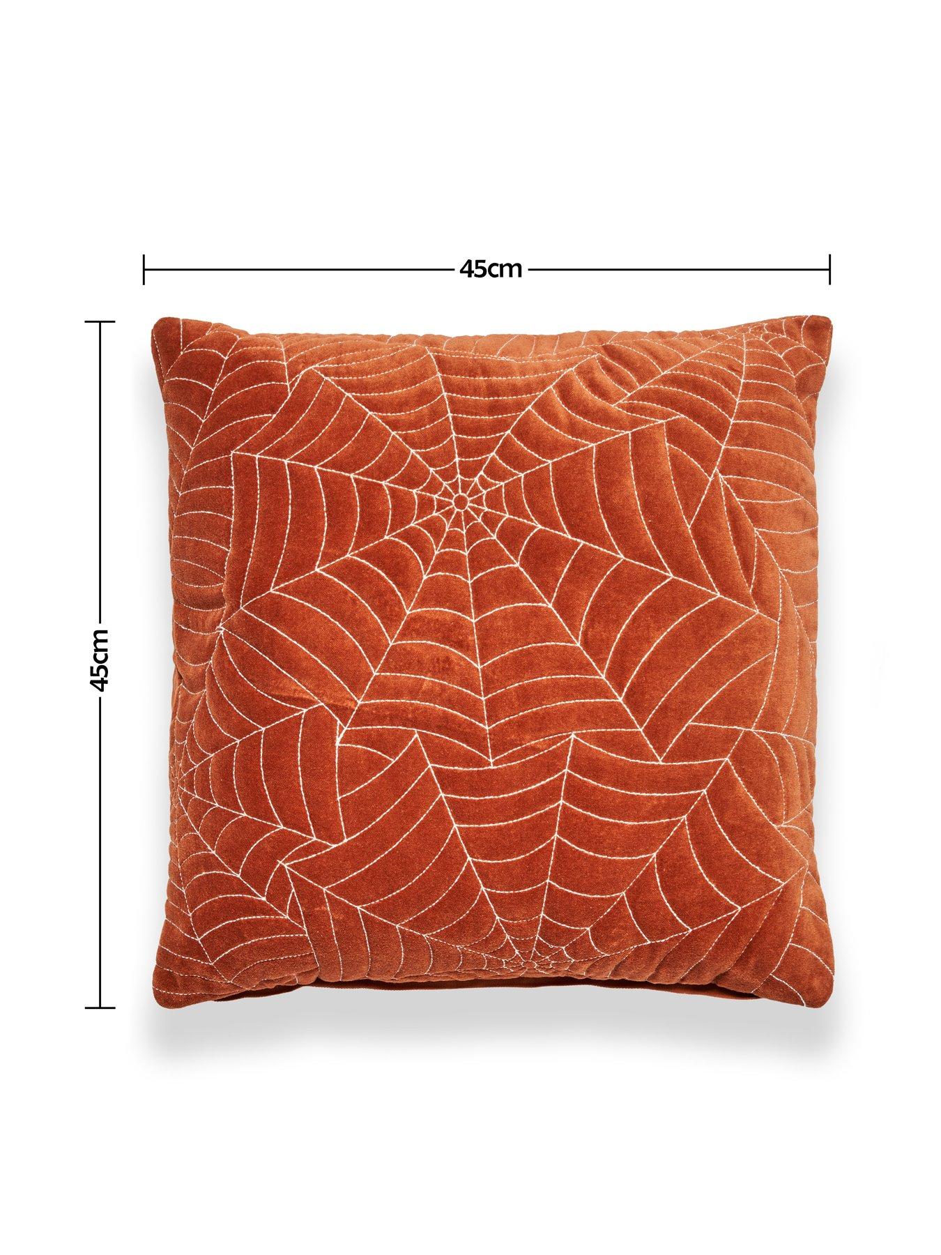 Image 5 of 5 of Very Home Velvet Spiderweb Cushion