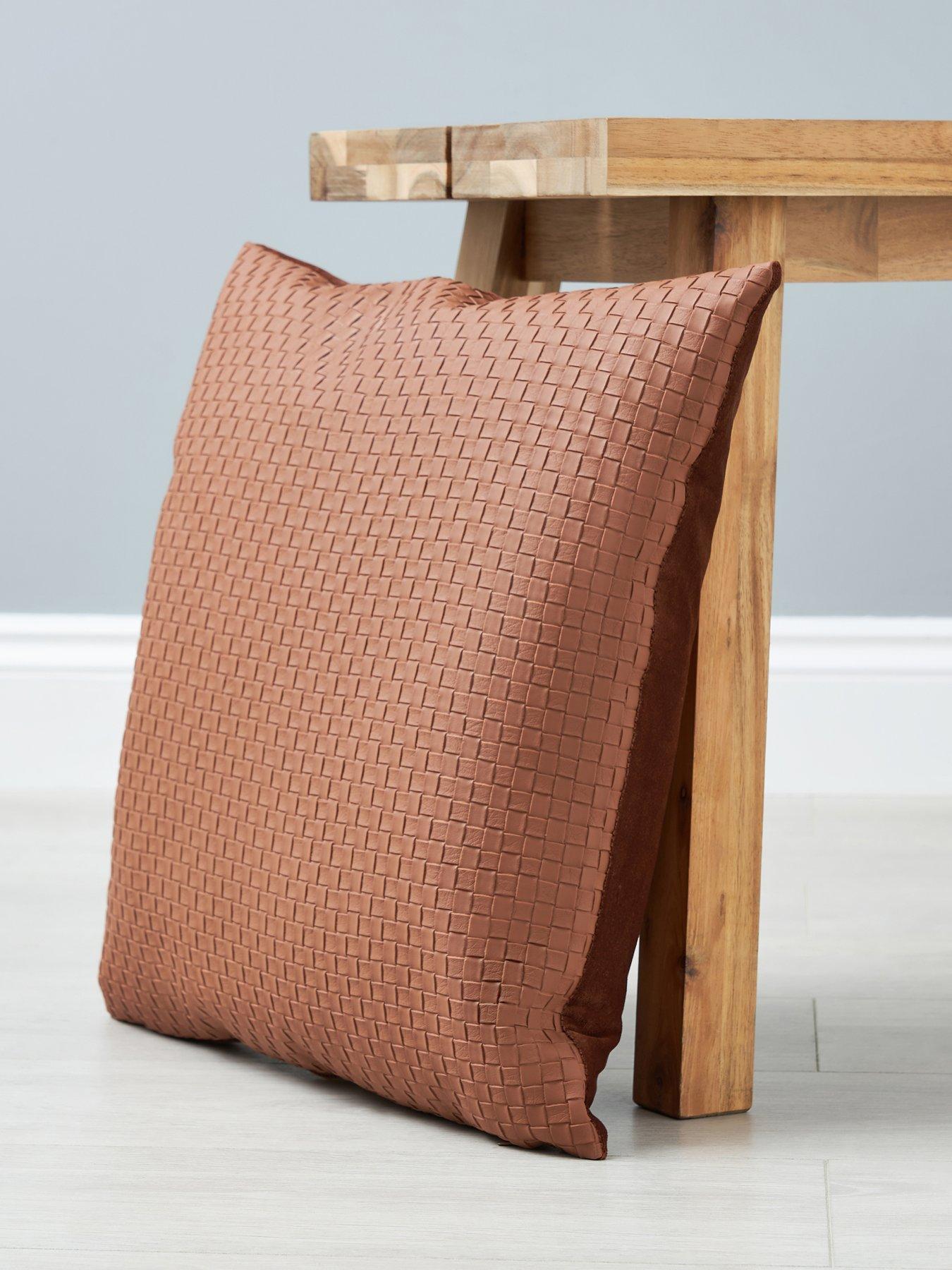 very-home-weave-faux-leather-cushionback