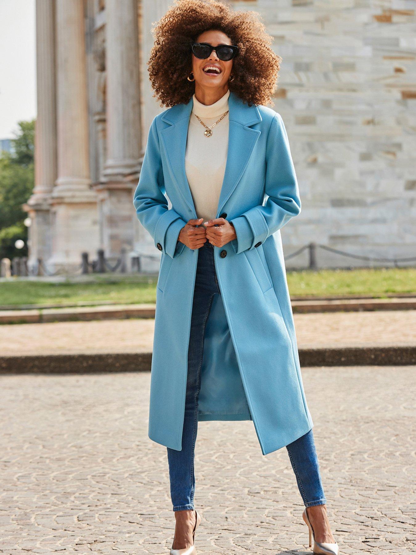 Blue formal coat sale