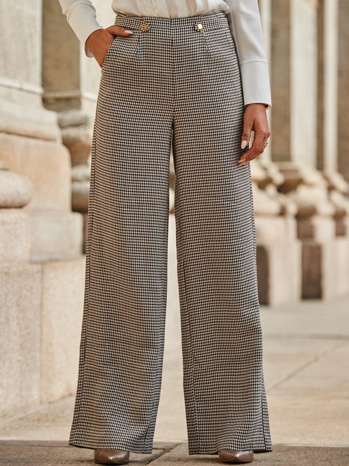 sosandar-heritage-check-wide-leg-trouser-brown