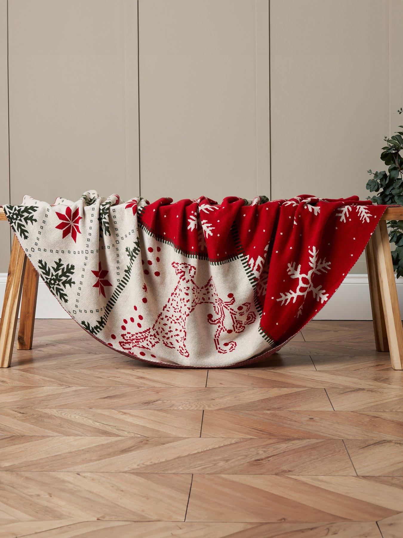 Very Home Christmas Patchwork Throw