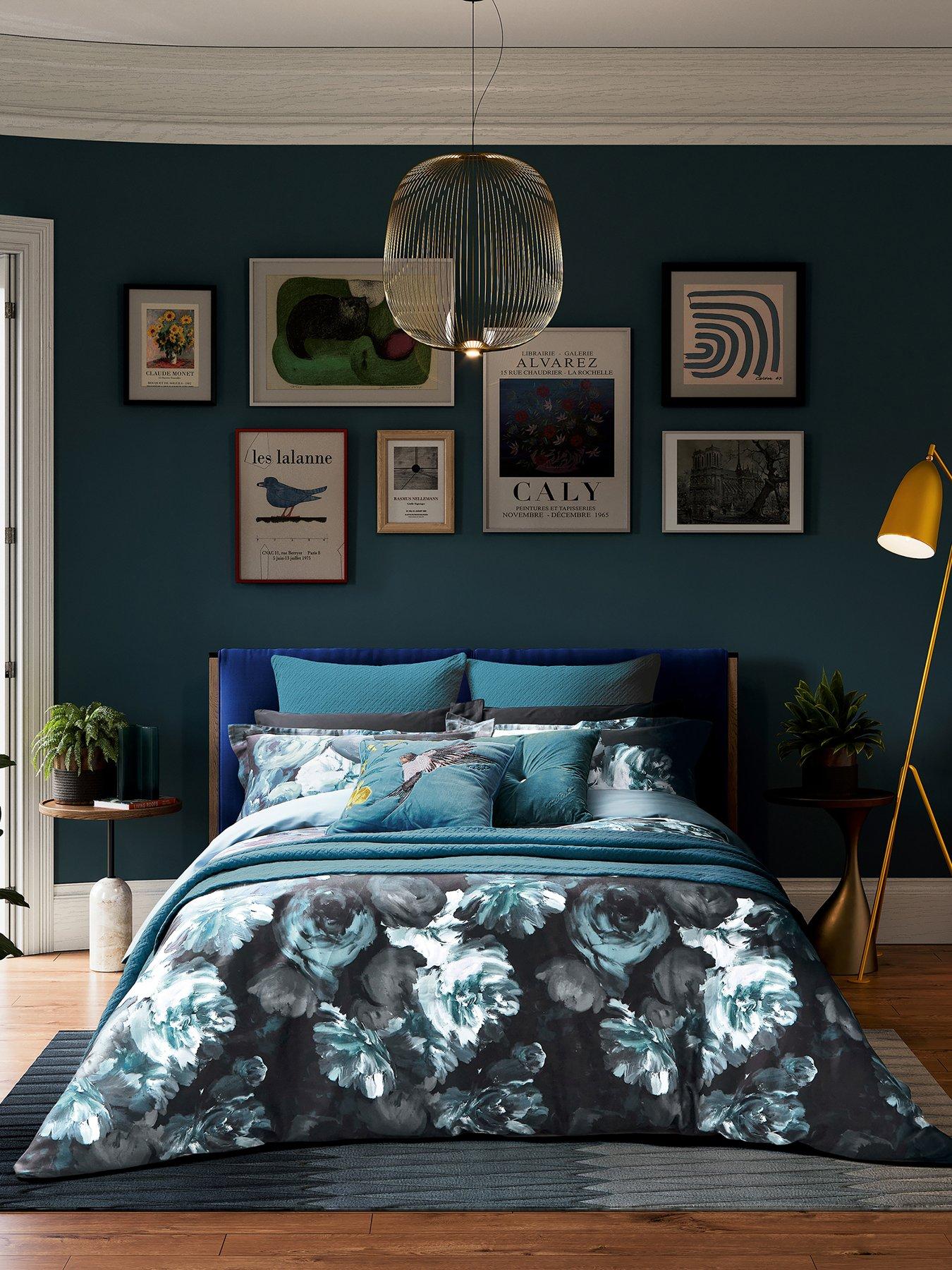Ted Baker Painted Blooms Multi 100% Cotton Sateen Duvet Set