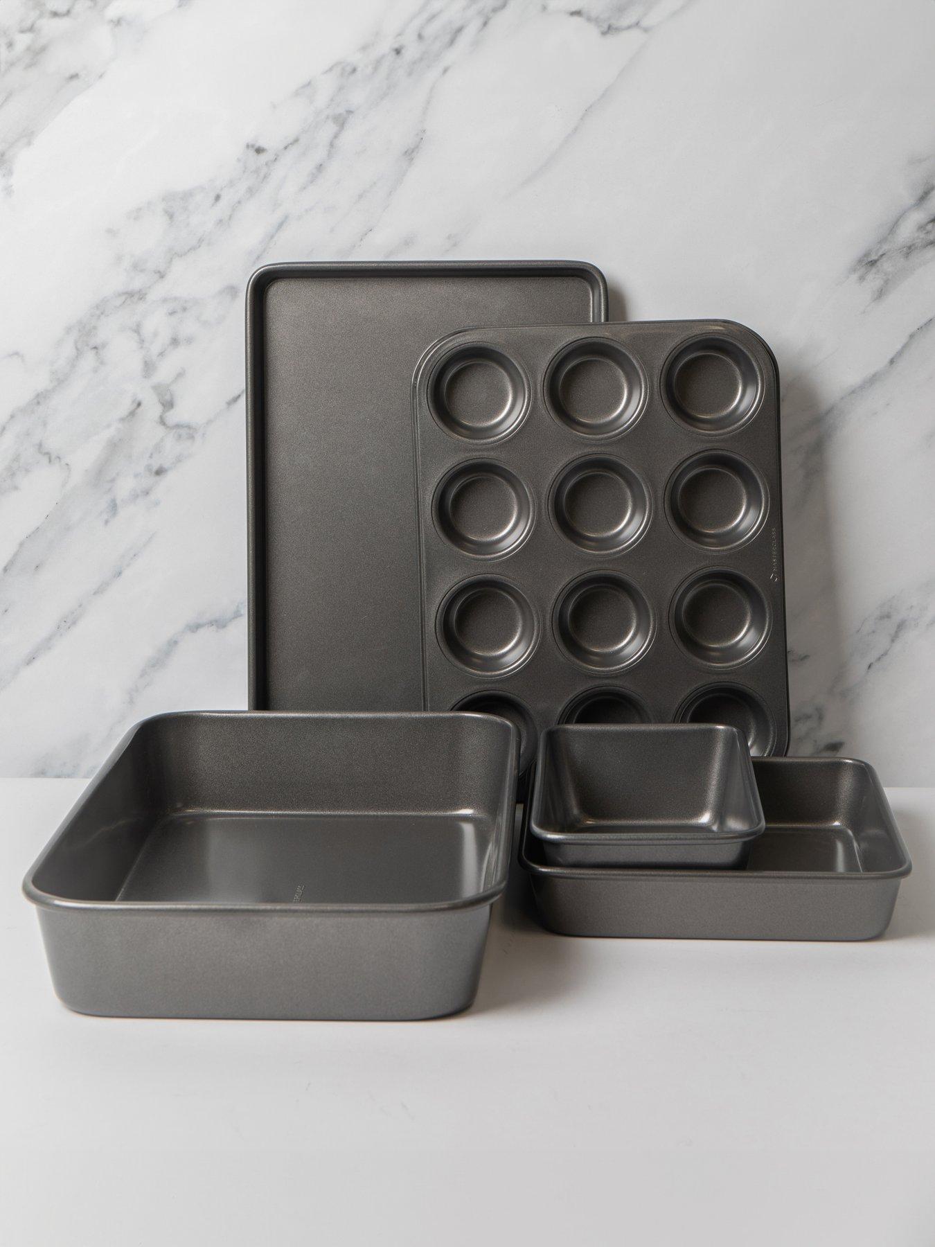 MasterClass 5pc Non-Stick Baking and Roasting Pan and Tray Set