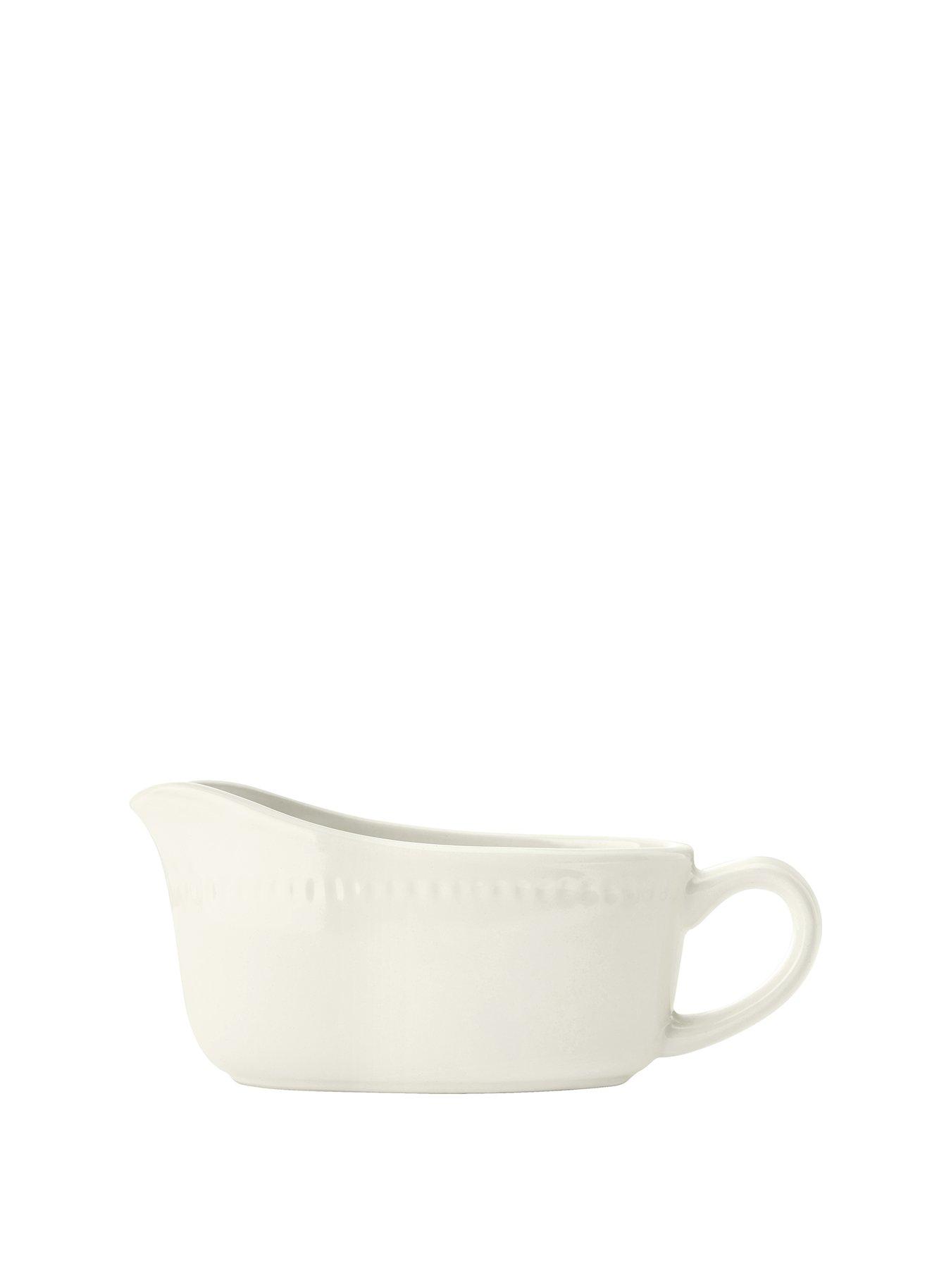 Image 2 of 6 of Mikasa Cranborne Cream Stoneware Gravy Boat