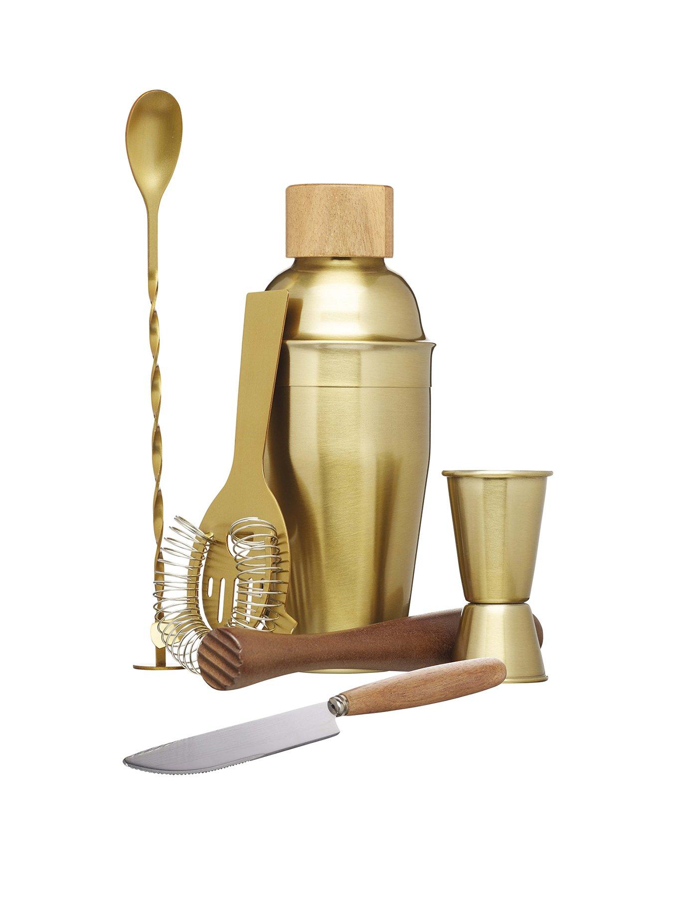 barcraft-6-piece-cocktail-making-tool-set-gold-finishstillFront