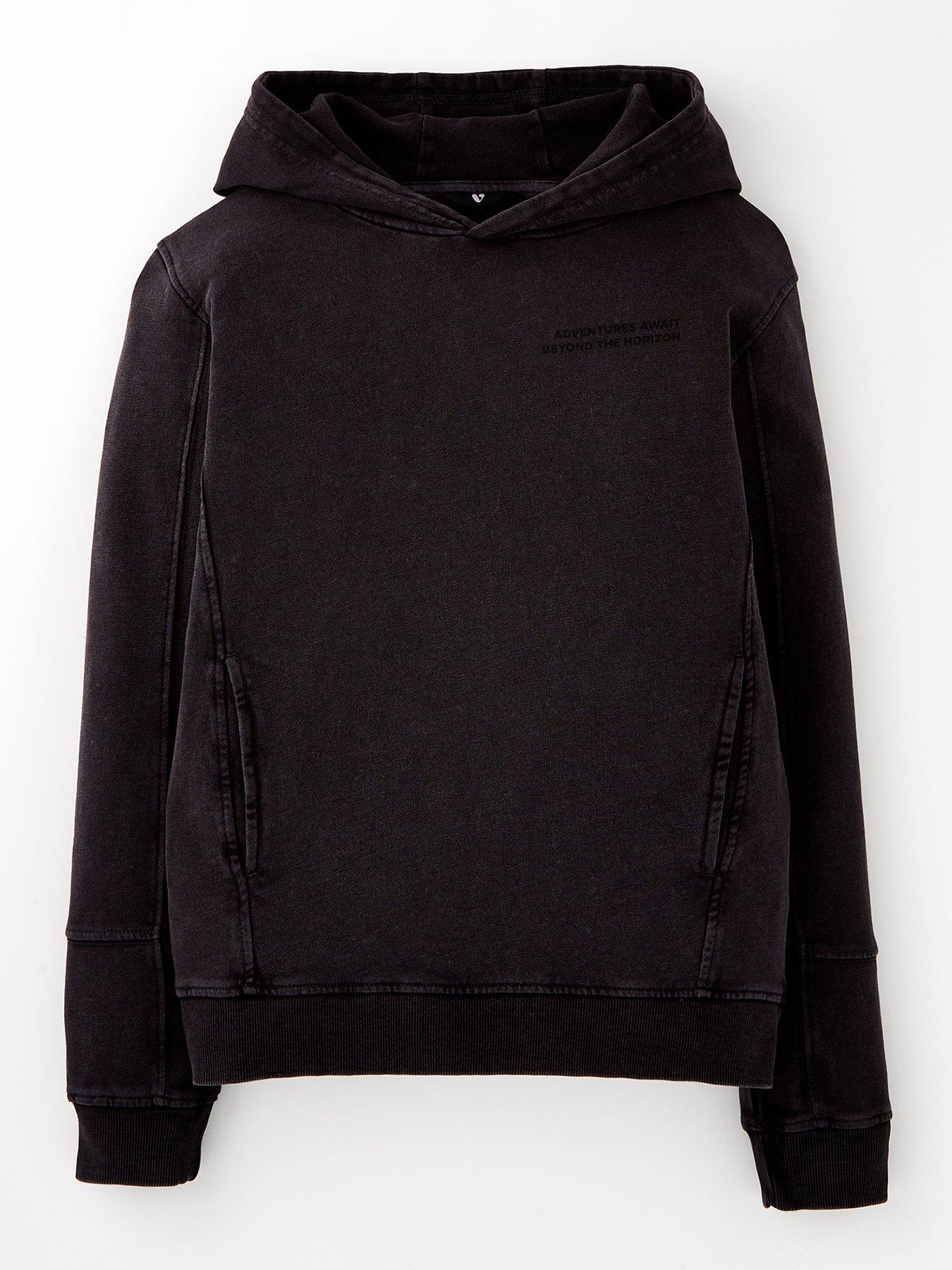 Image of V by Very Boys Acid Wash Hoodie - Grey