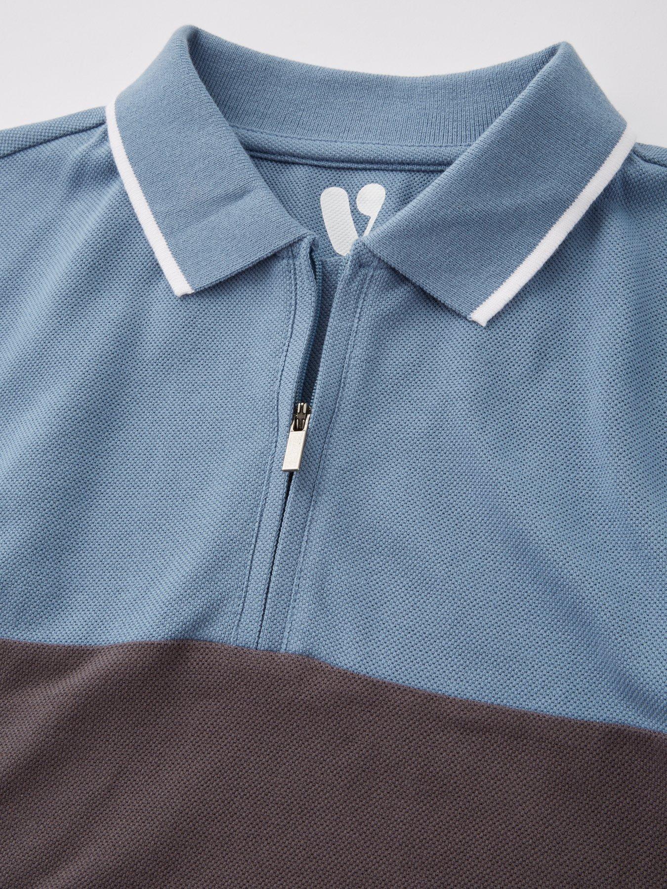 Image 3 of 4 of V by Very Boys Block Stripe Polo And Short Set - Multi