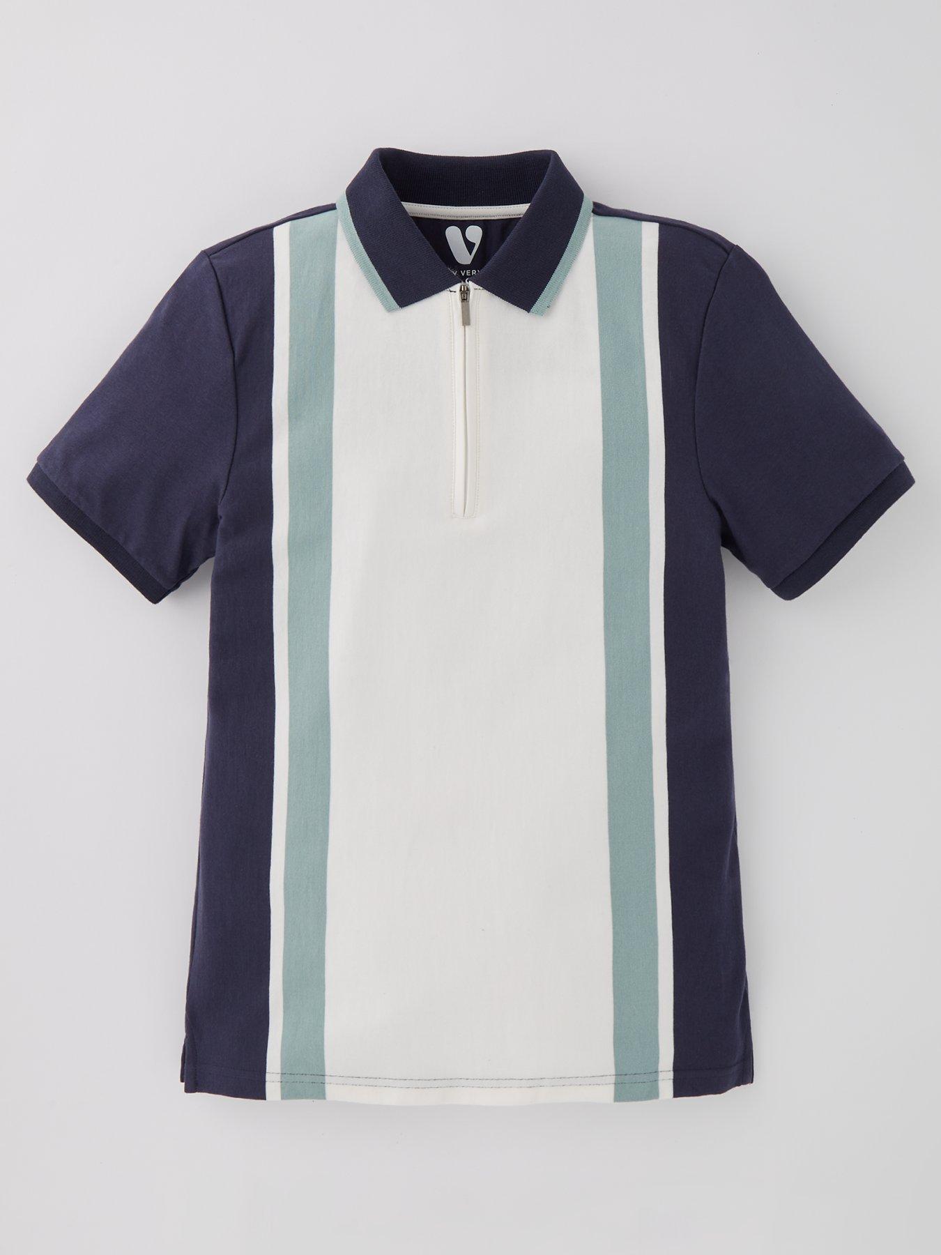 Image 1 of 4 of V by Very Boys Vertical Stripe Polo - Multi