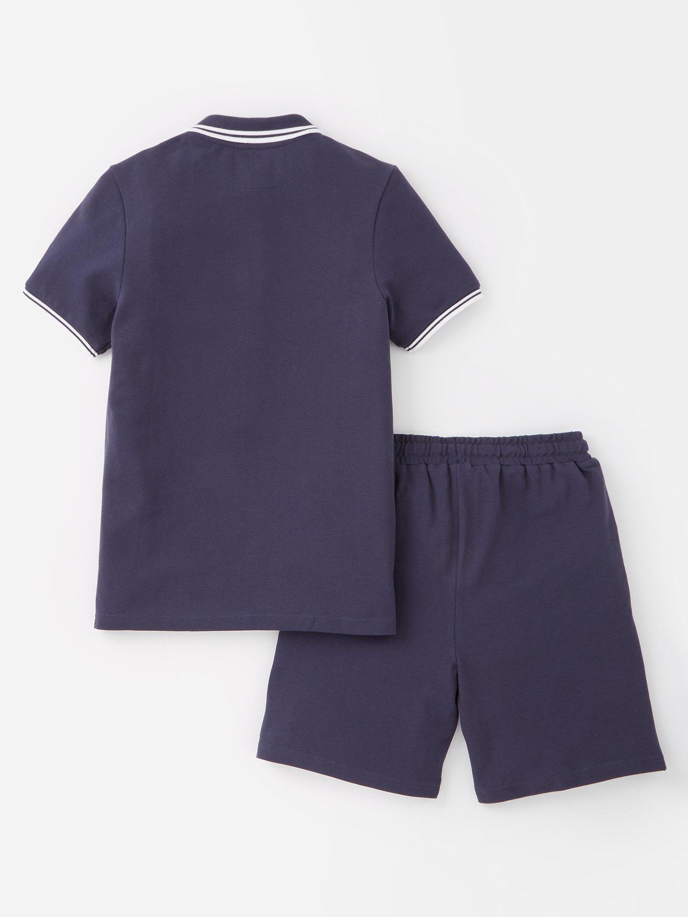 v-by-very-boys-polo-and-short-set-navyback