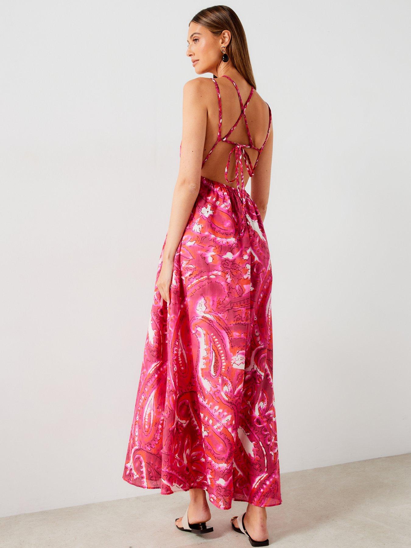 mango-printed-cross-strap-maxi-dress-pinkstillFront