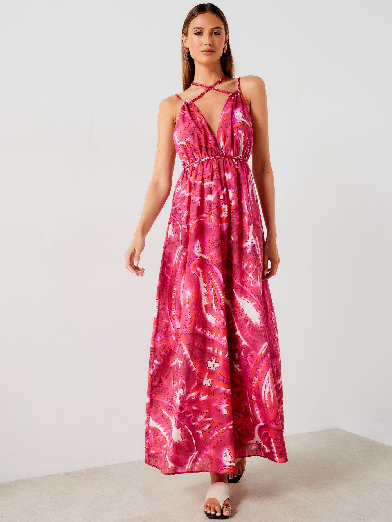 mango-printed-cross-strap-maxi-dress-pinkback