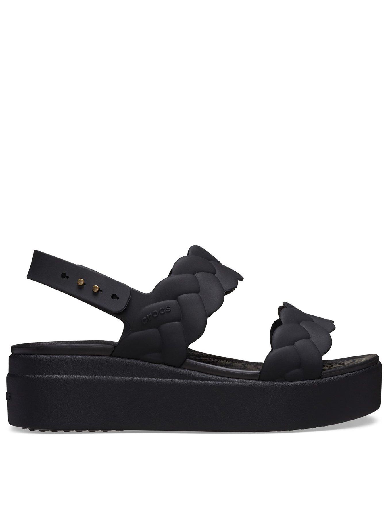 crocs-brooklyn-low-wedge-sandal-blackfront