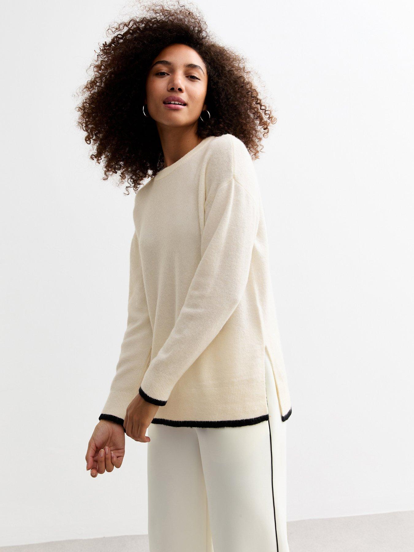 new-look-contrast-trim-knit-crew-neck-jumper-white