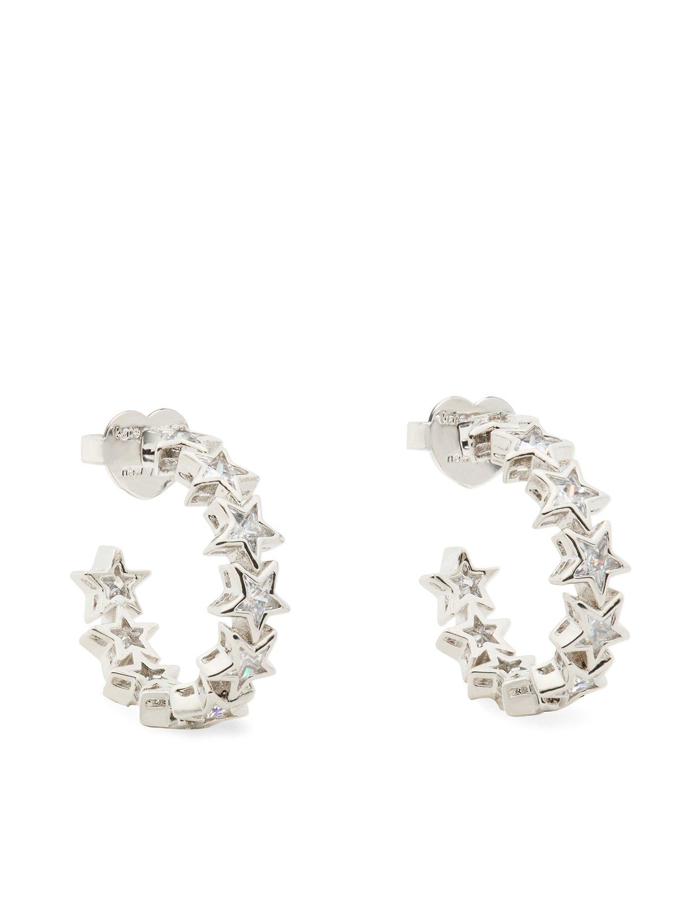 kate-spade-new-york-space-cadet-star-huggies-earrings-silver