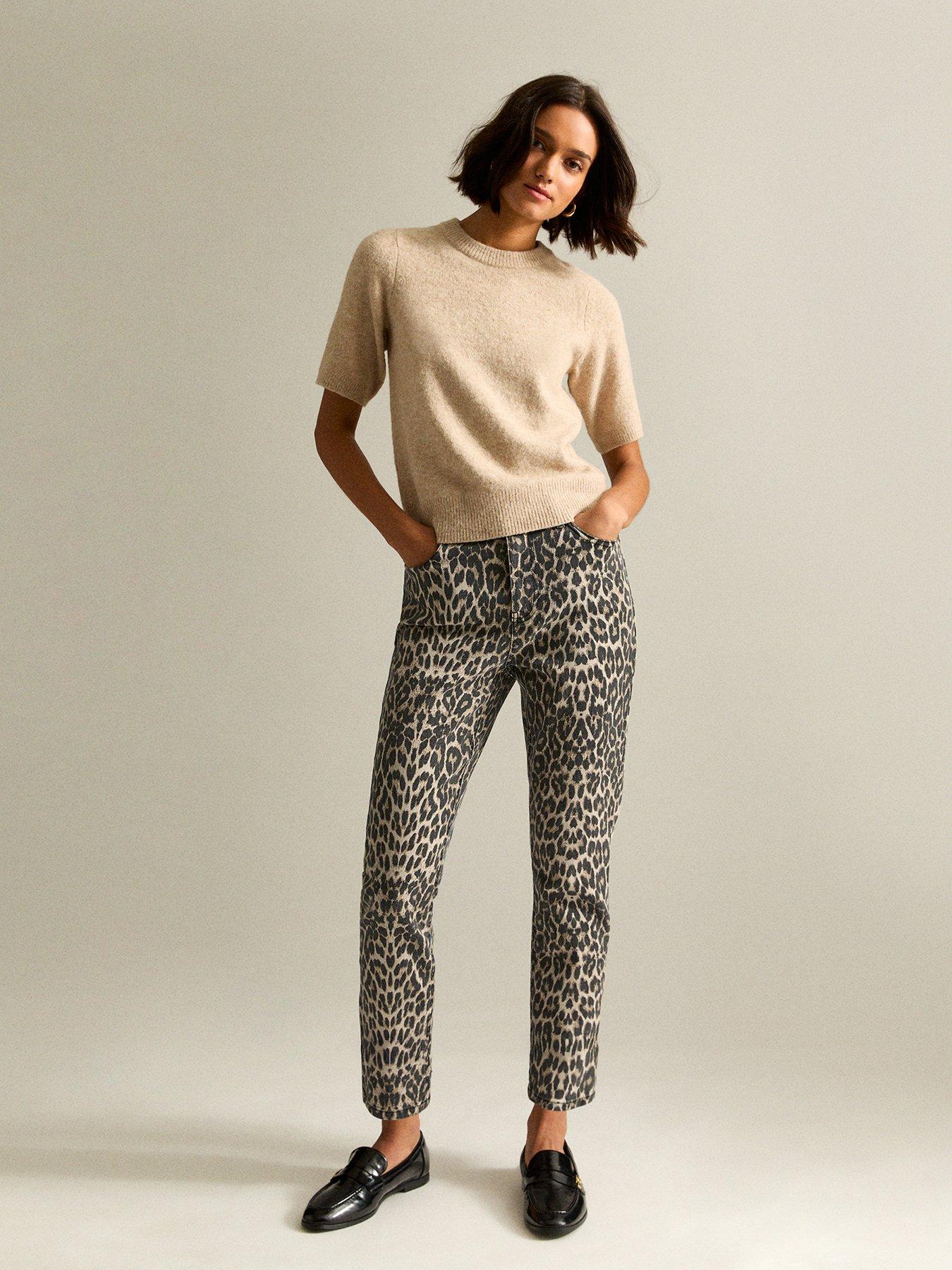 Ladies Jeans New Look Leopard Print Jeans New Look Leopard Print