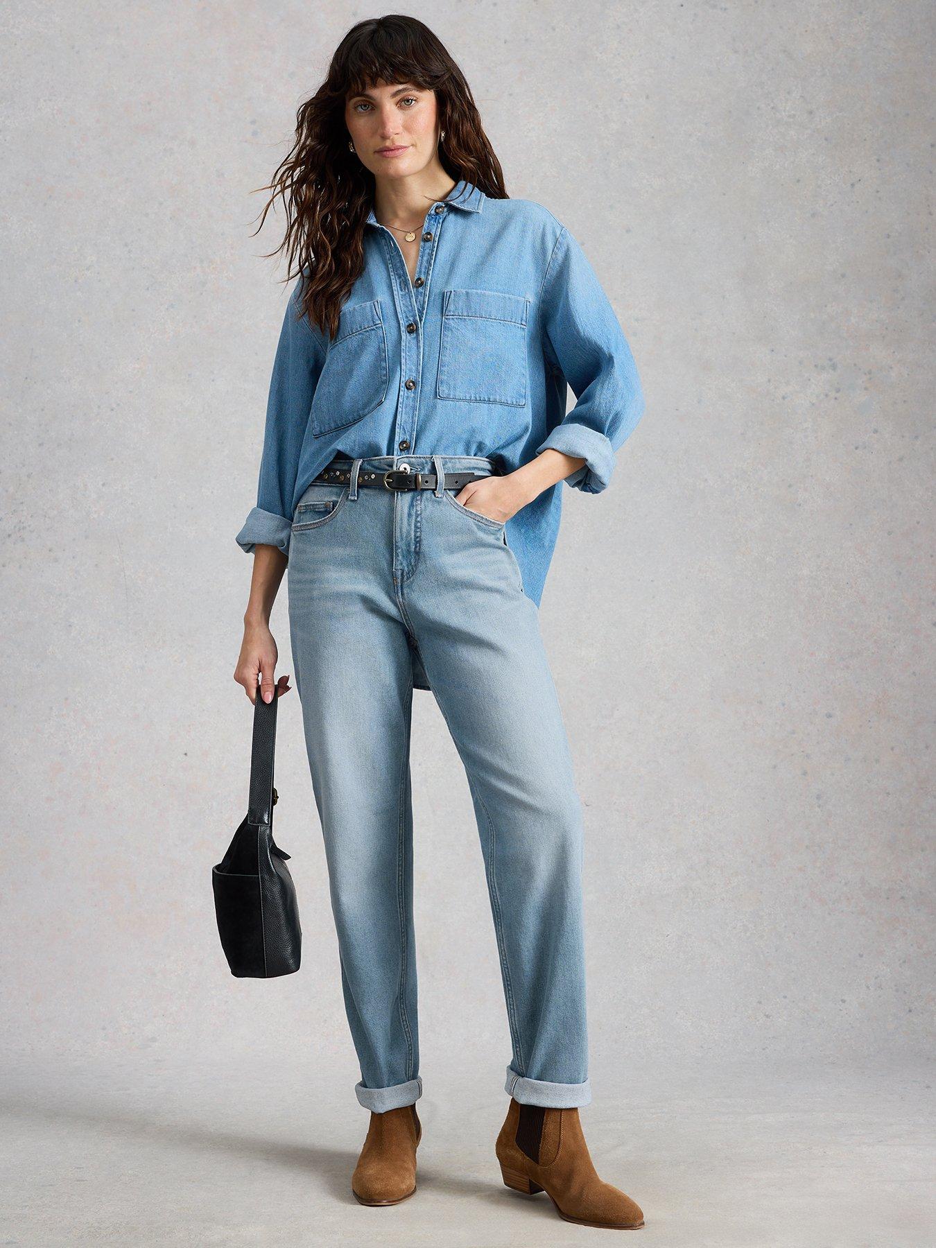 Image 3 of 6 of White Stuff Freya Weekend Jean - Blue