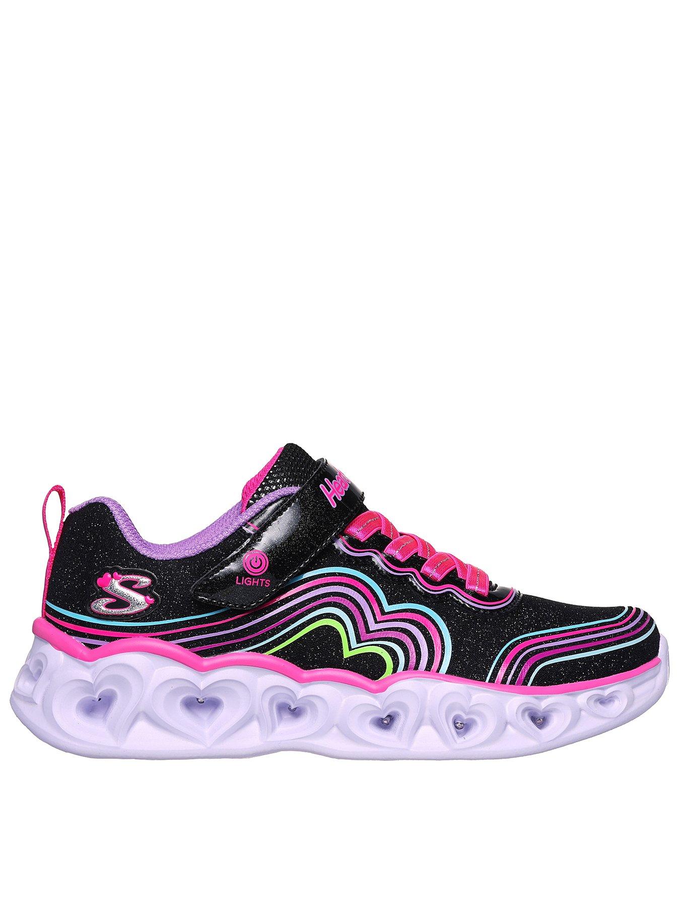 skechers-sparkle-mesh-strap-heart-trainer-multi