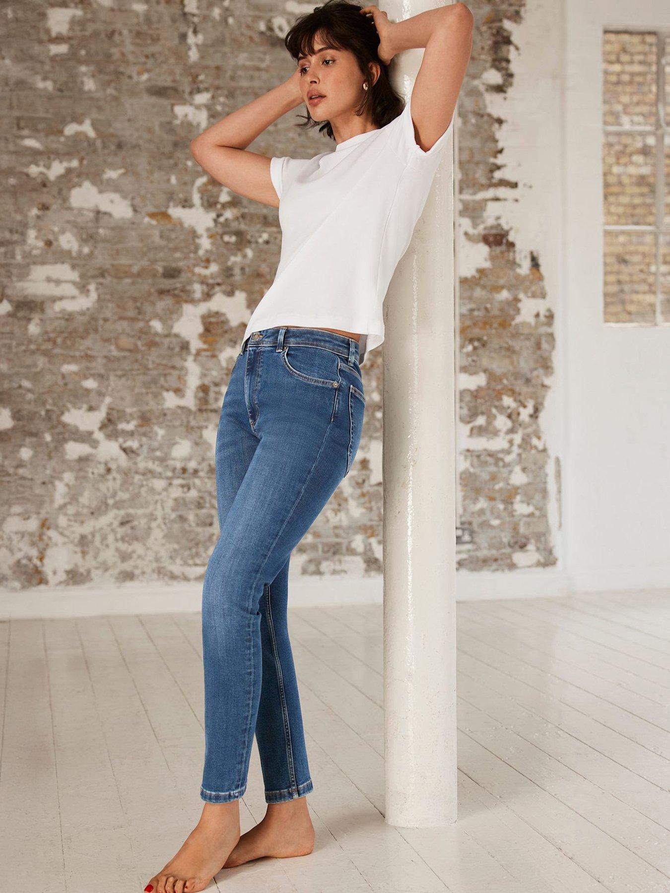 Image 3 of 6 of Mint Velvet Mid Indigo Skinny Jeans - Blue