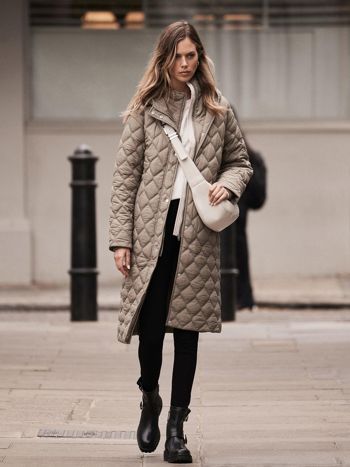 Image 1 of 6 of Mint Velvet Khaki Double Layer Parka