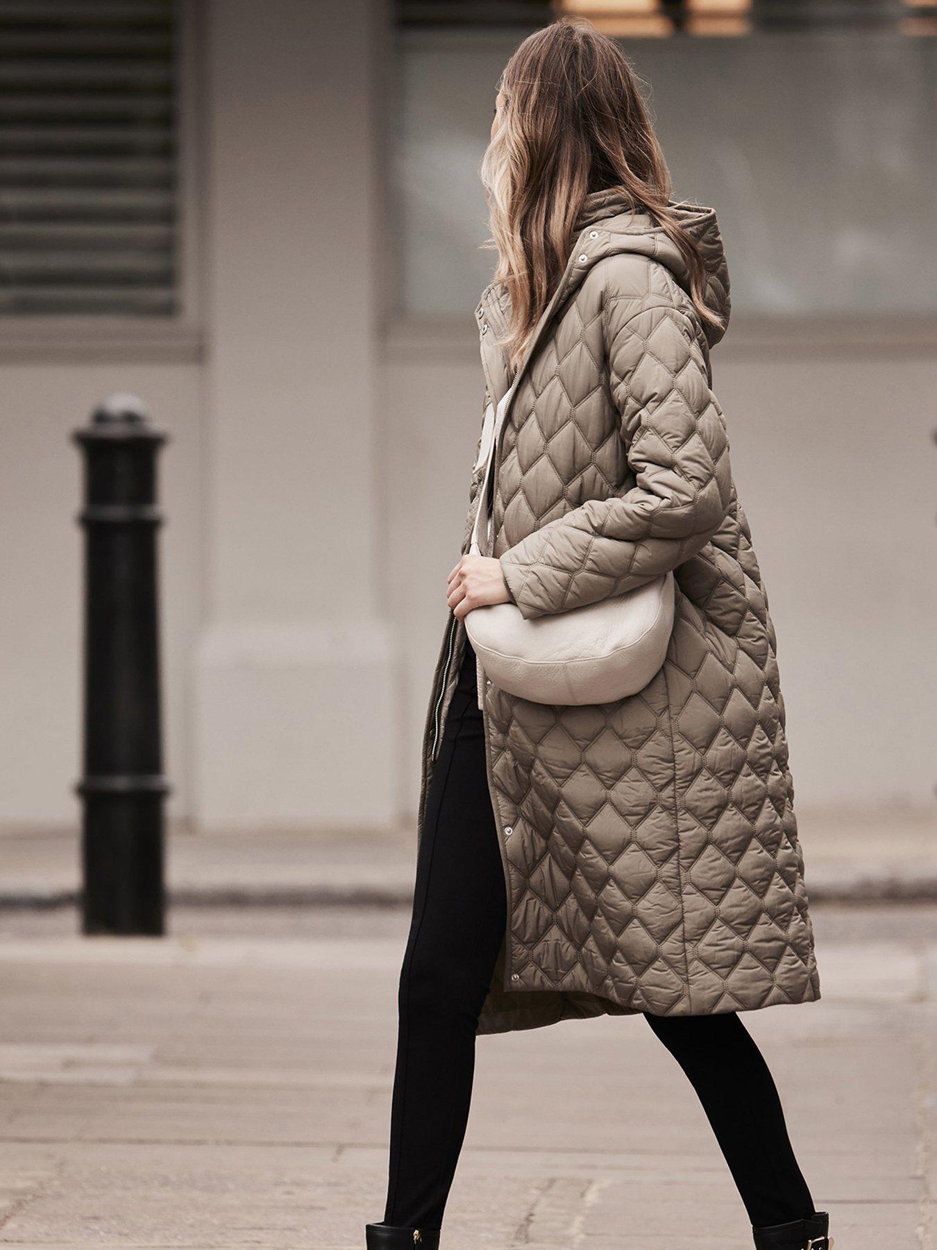Image 4 of 6 of Mint Velvet Khaki Double Layer Parka