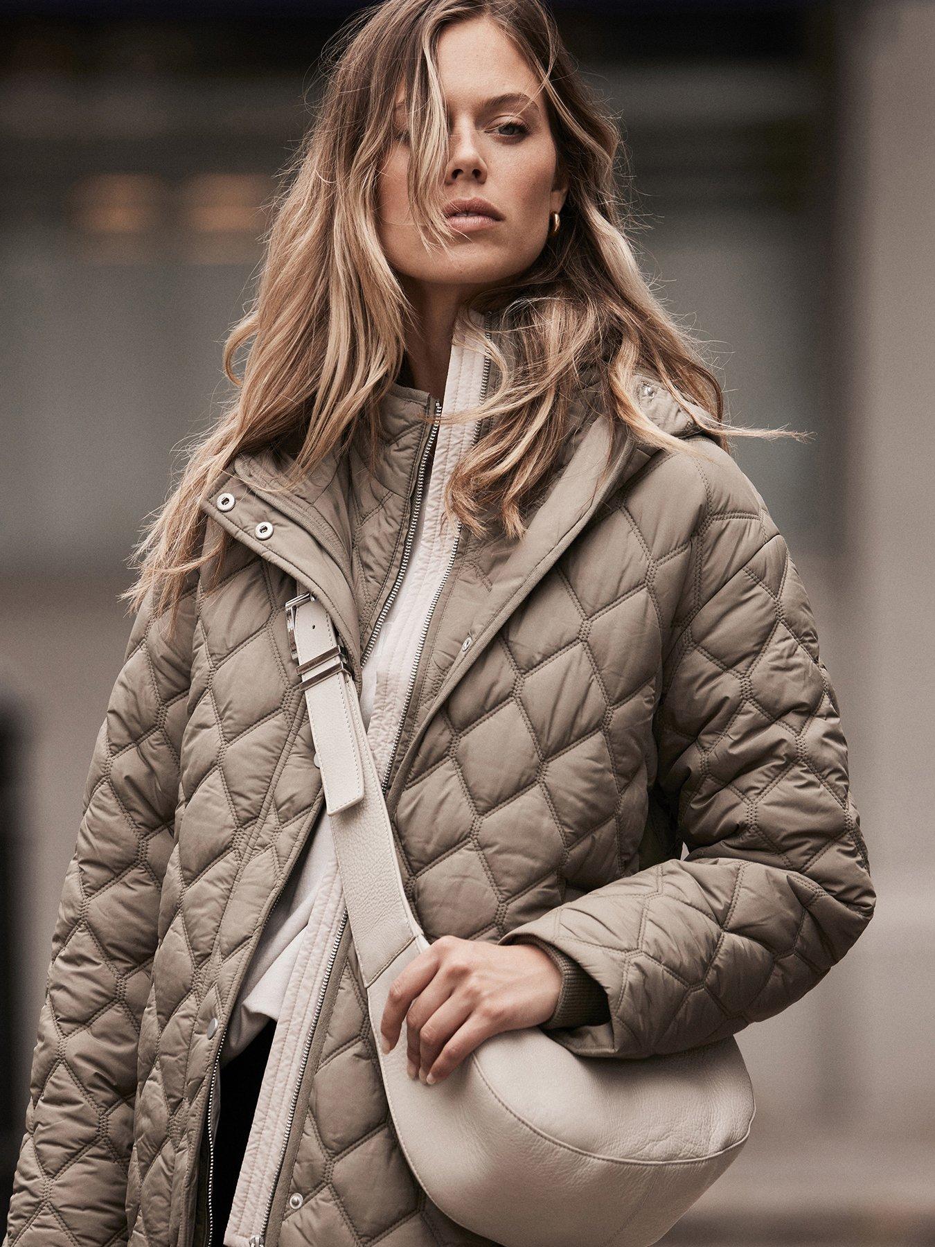 Image 5 of 6 of Mint Velvet Khaki Double Layer Parka