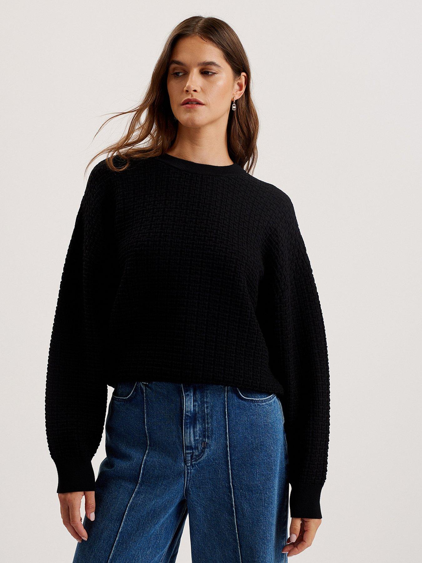 ted-baker-tedtyy-jacquard-knitted-crew-neck-sweater-black