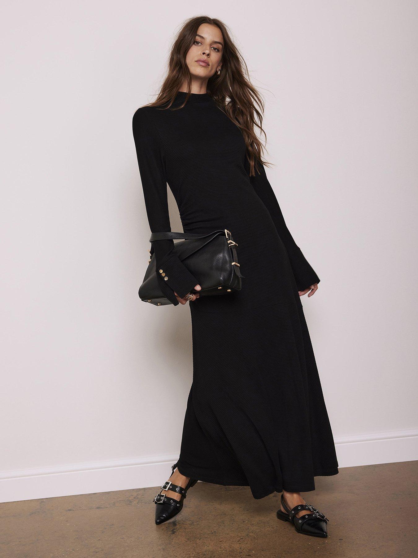 mint-velvet-ribbed-jersey-maxi-dress-black