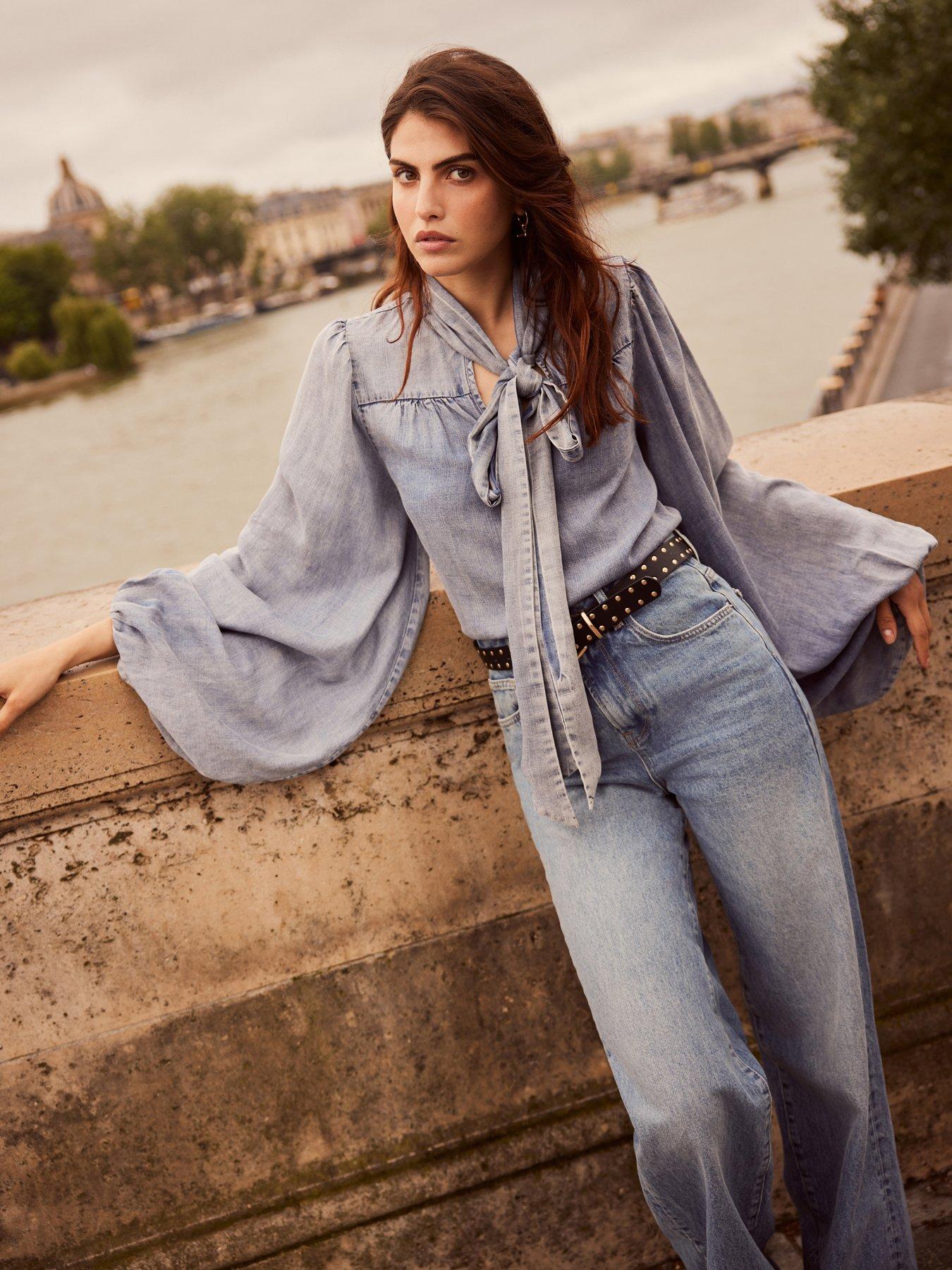 mint-velvet-light-indigo-bow-neck-blouse