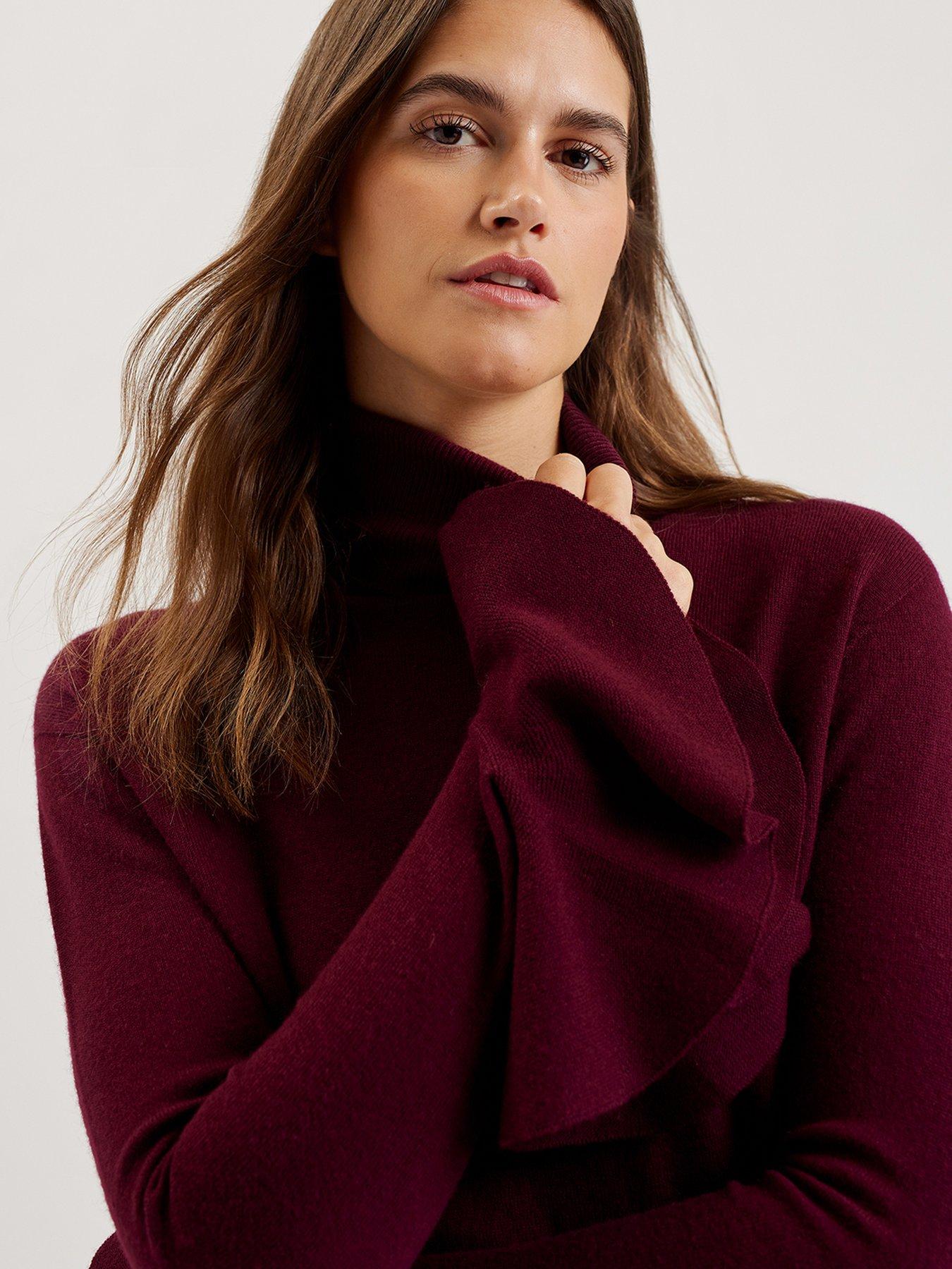 ted-baker-tamsenn-roll-neck-sweater-with-fluted-sleevesoutfit