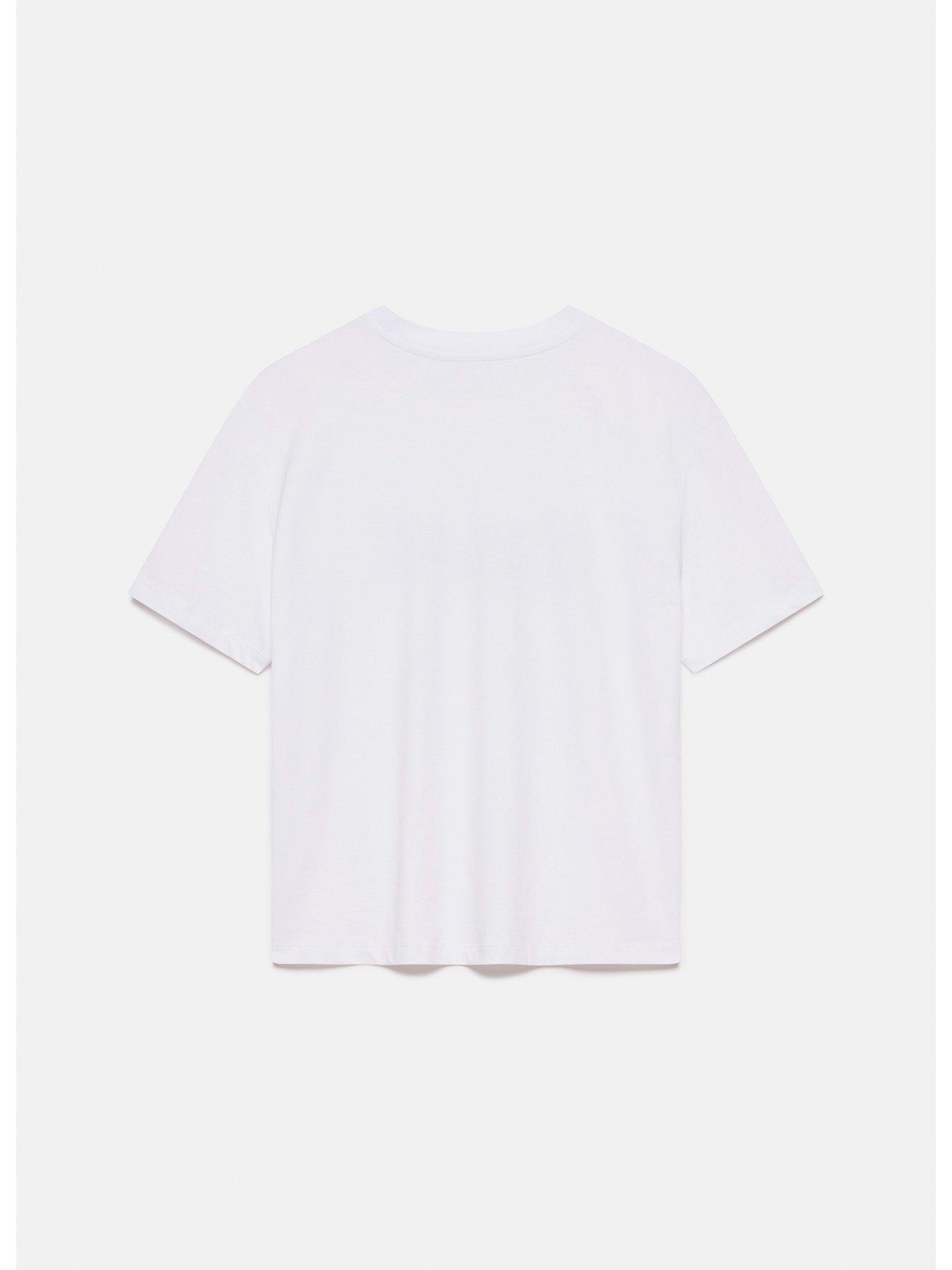 Image 5 of 5 of Mint Velvet White Bow Motif T-Shirt