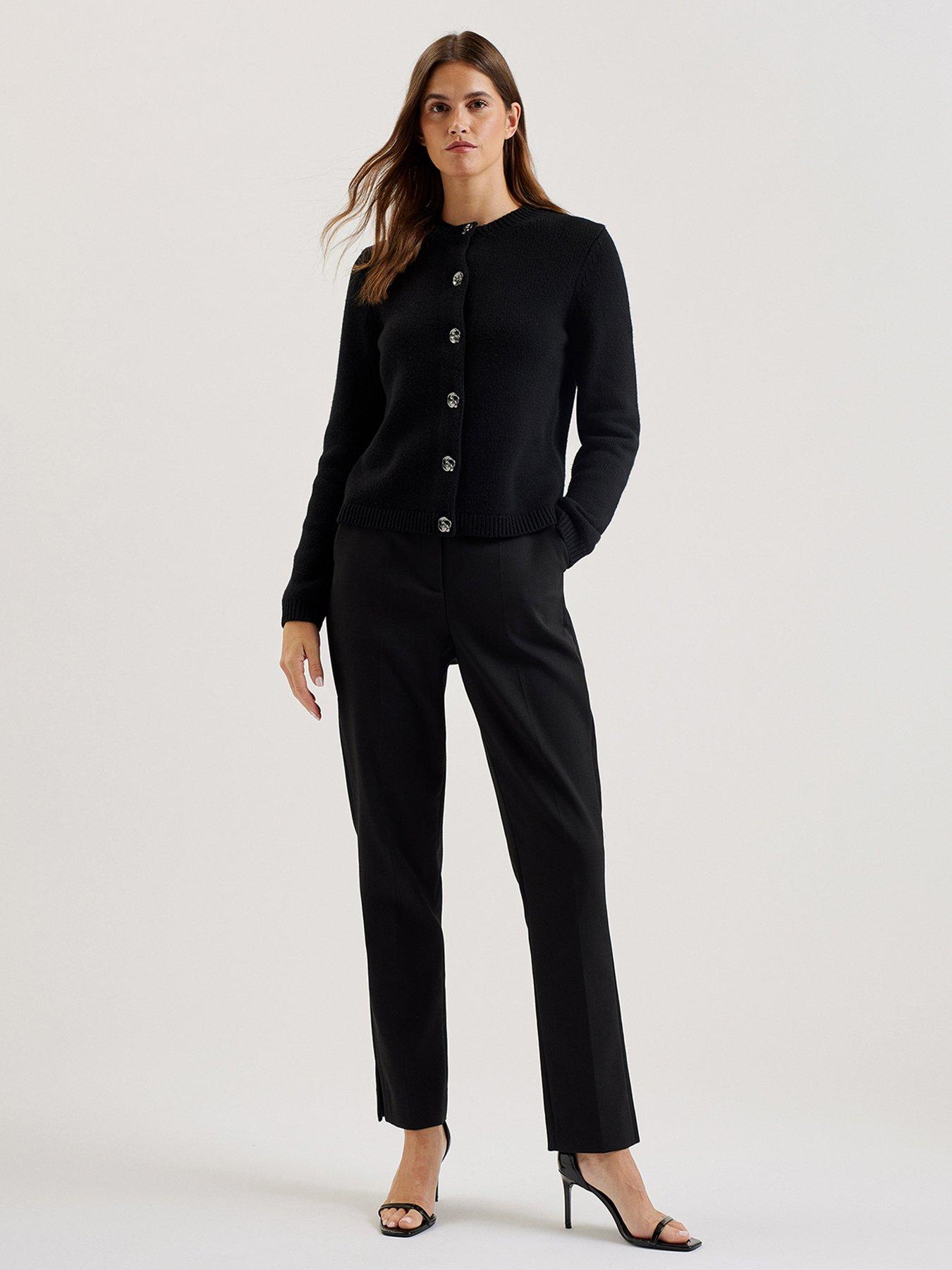 ted-baker-jaycey-rose-button-crew-neck-cardigan-blackback