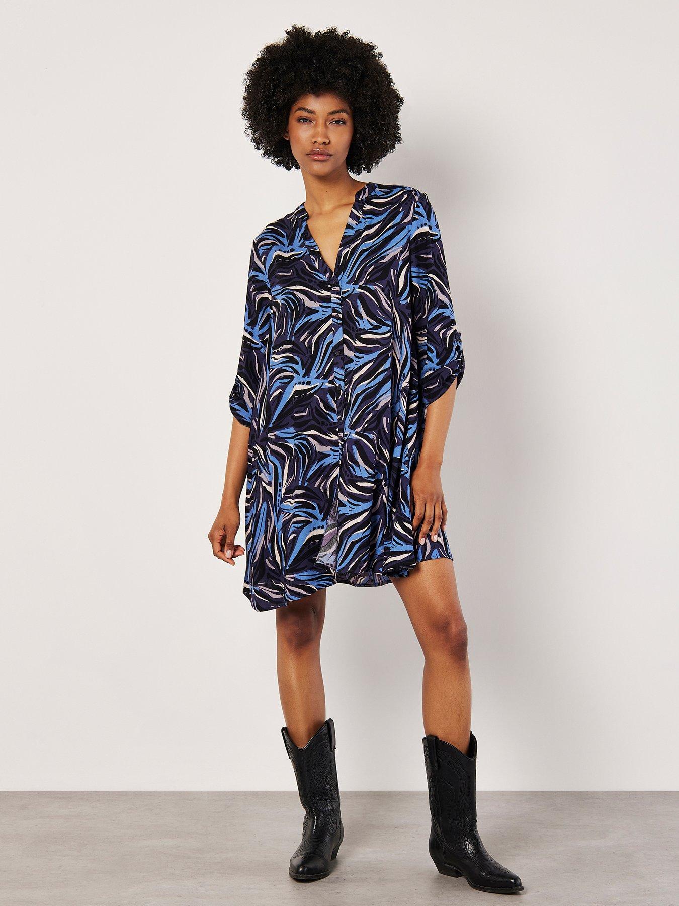 Black swing shirt dress best sale