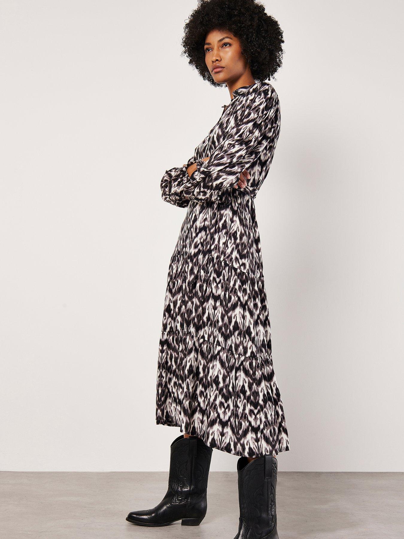 apricot-ikat-tiered-button-shirt-dress-greydetail