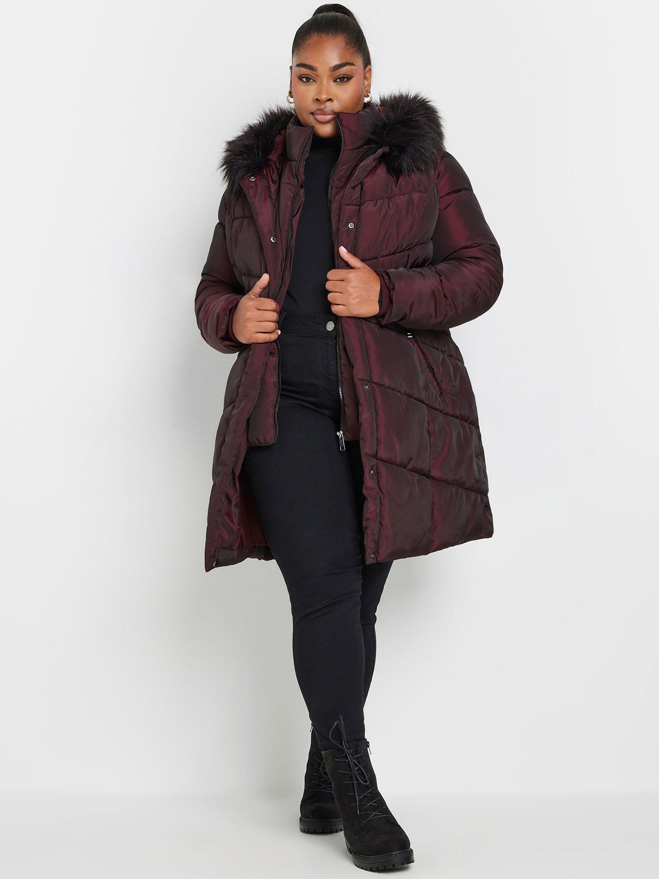 yours-curve-midi-padded-puffer-coatback