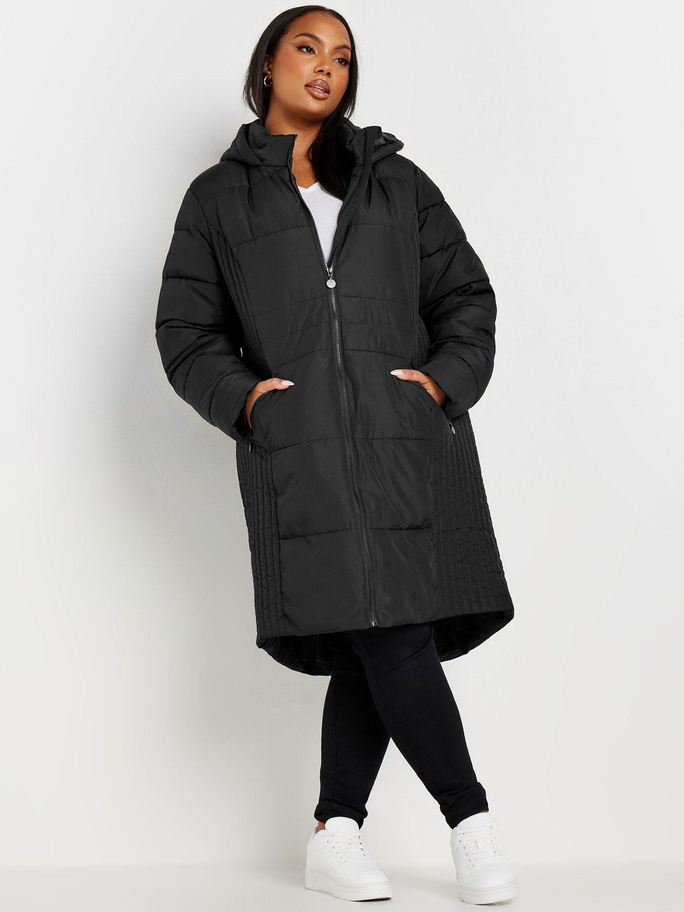 yours-curve-mid-weight-padded-coat-blackback