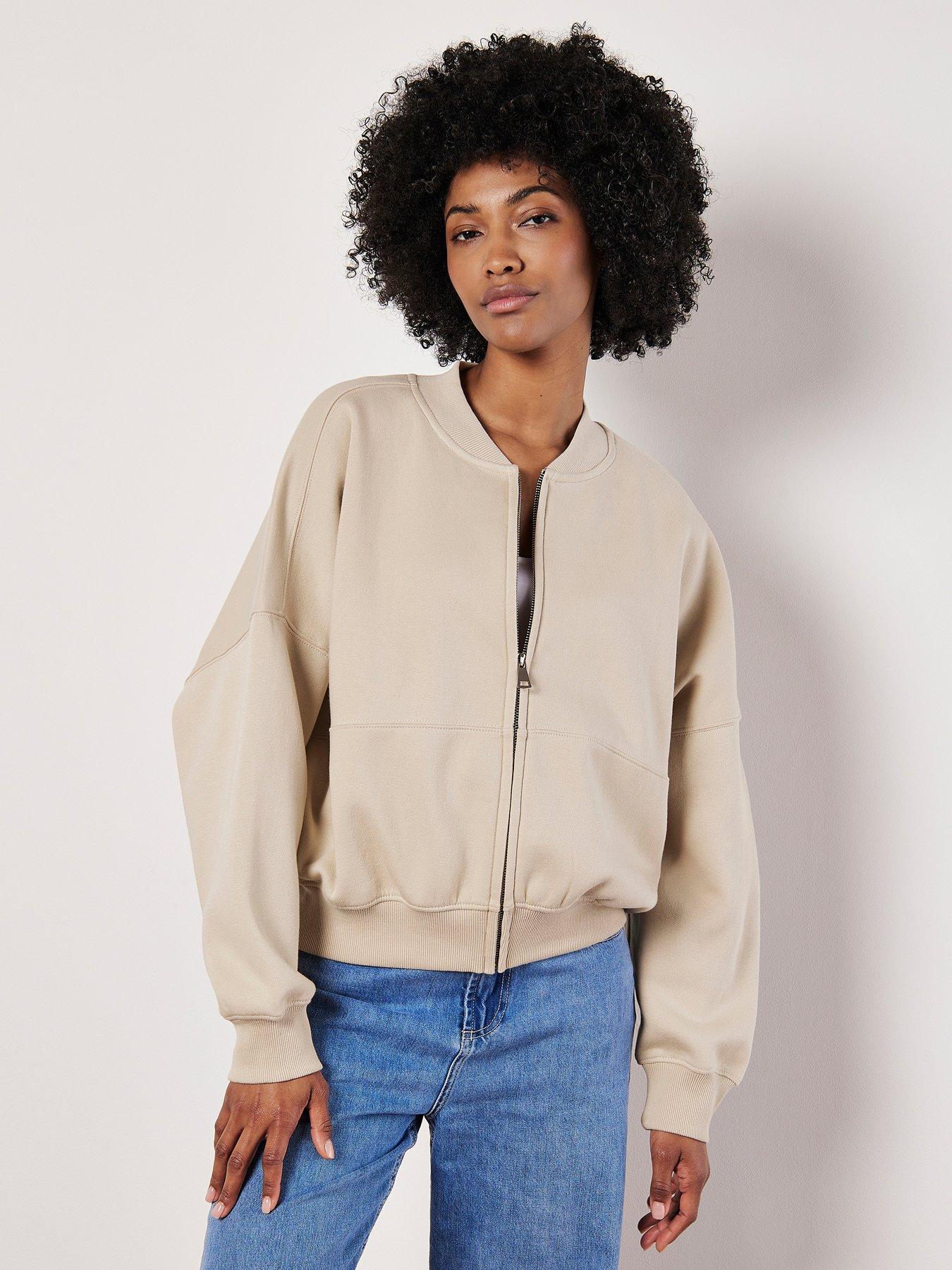 apricot-sweater-batwing-bomber