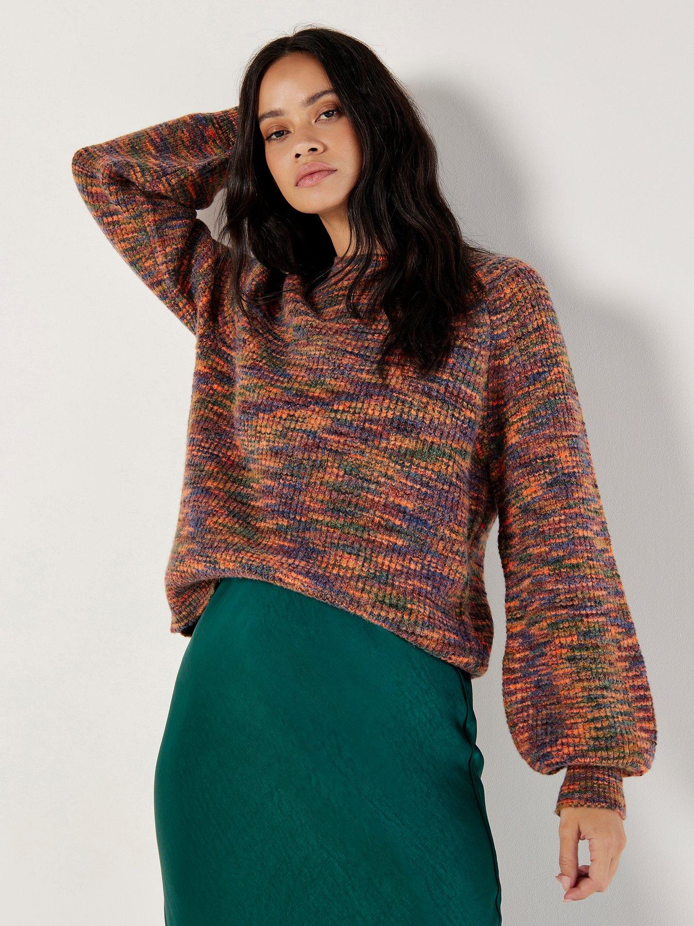 apricot-apricot-waffle-knit-spacedye-jumper